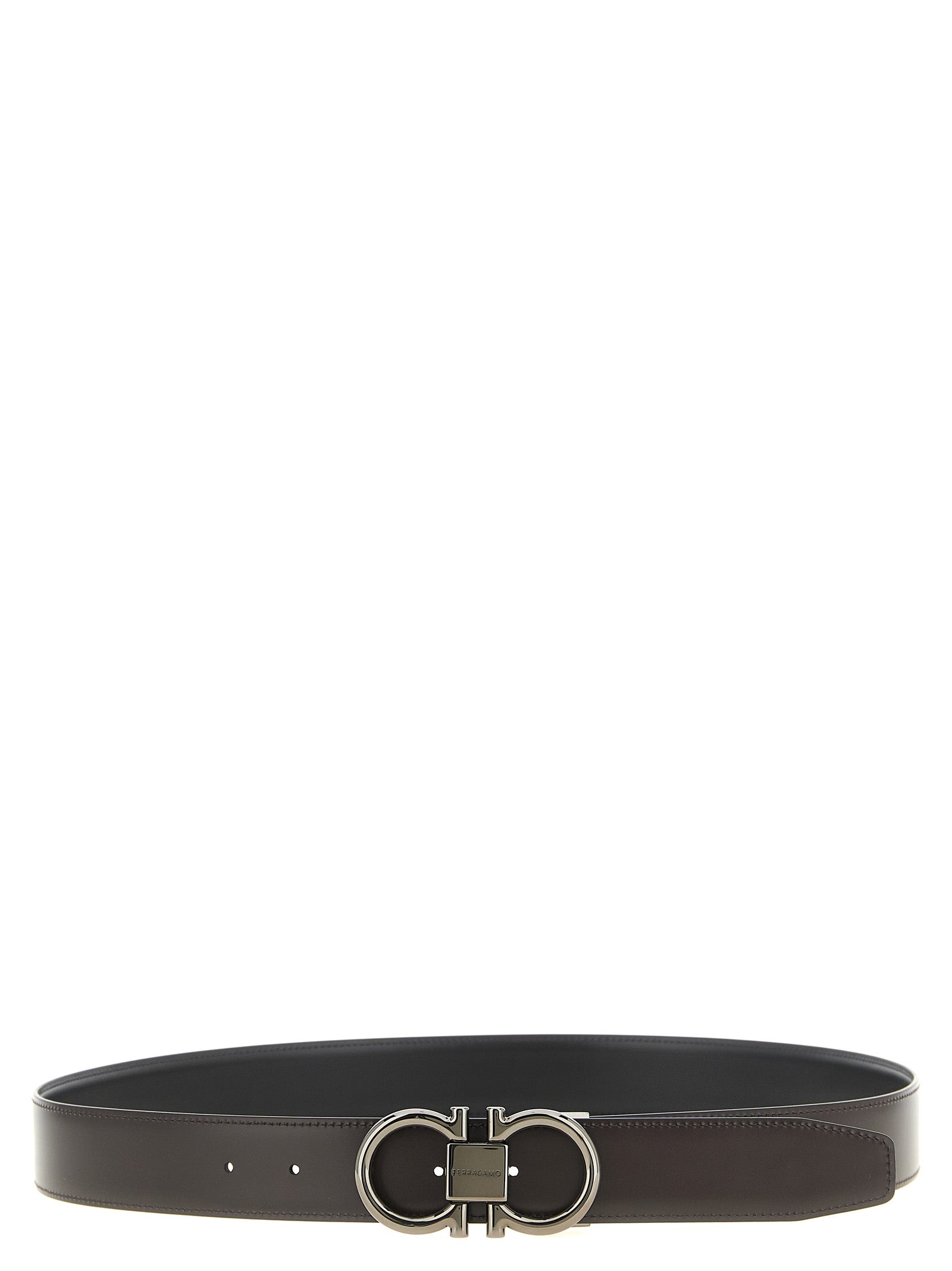 Ferragamo 'Double Gancini' Reversible Belt