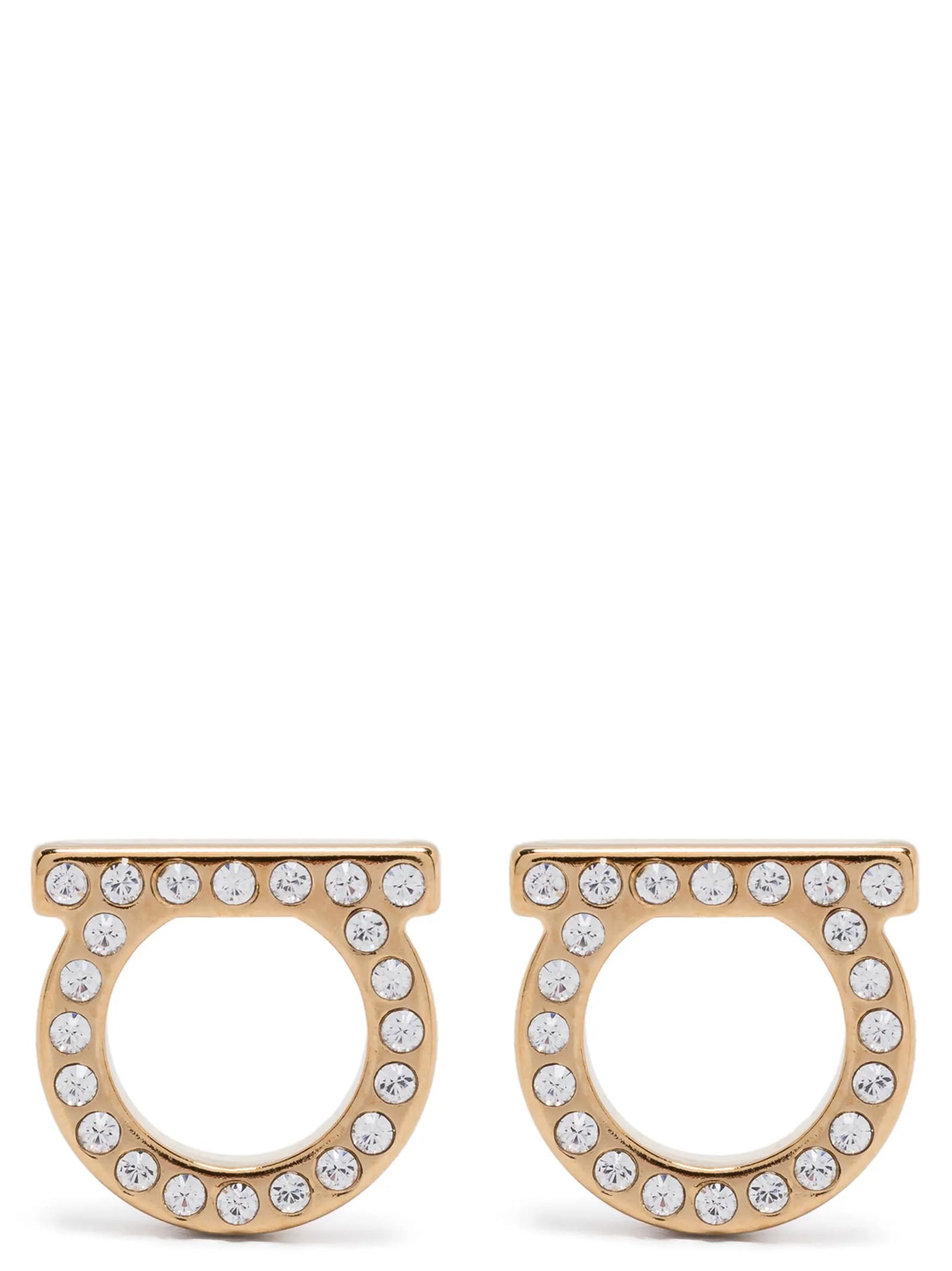 Ferragamo 'Gancini Crystals (L)' Earrings