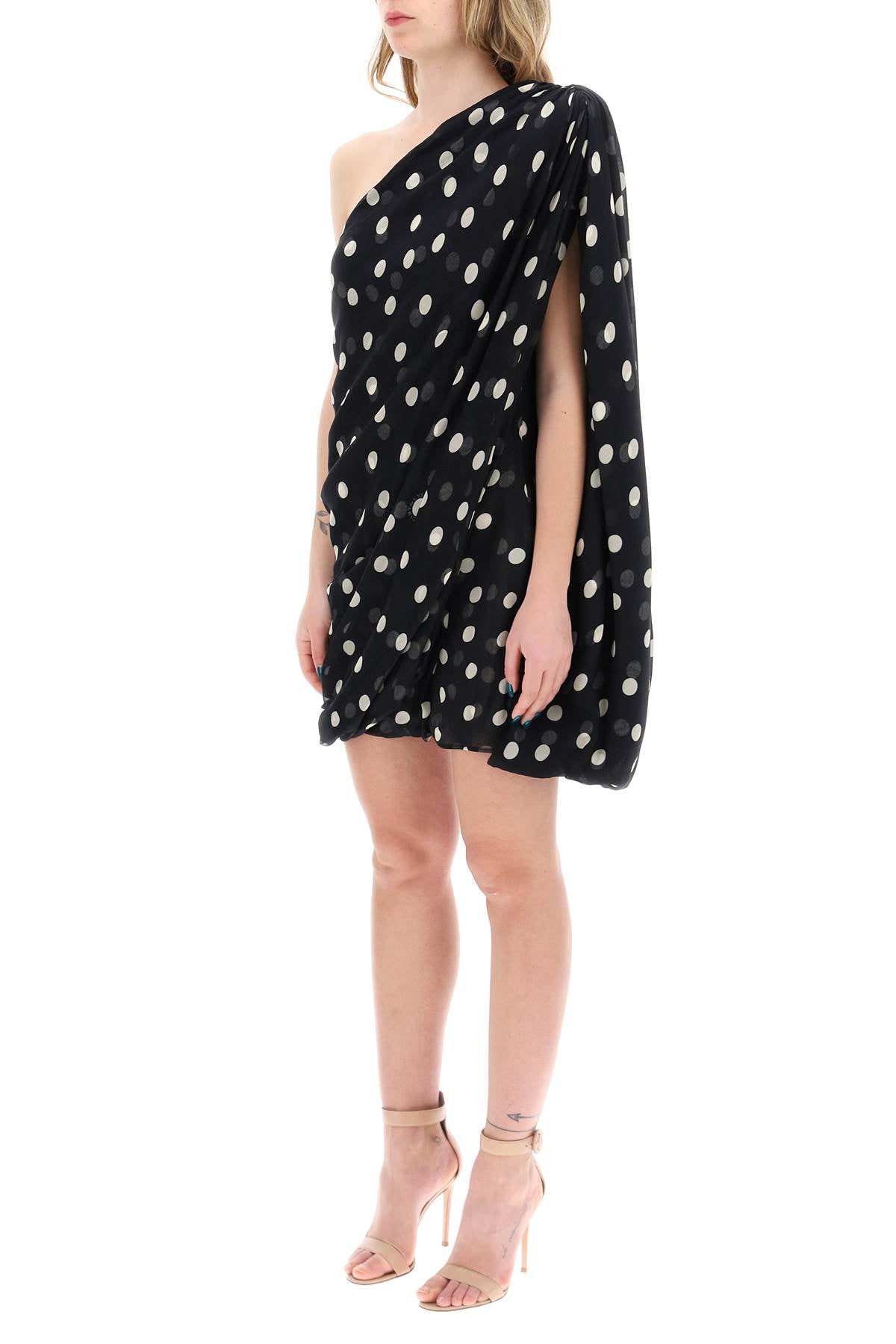 Stella Mccartney Silk Polka Dot Mini Dress