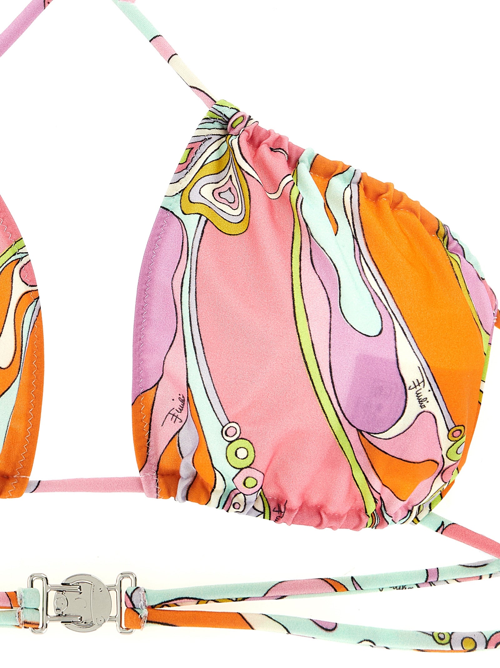 Emilio Pucci 'Orchidee' Printed Bikini Top