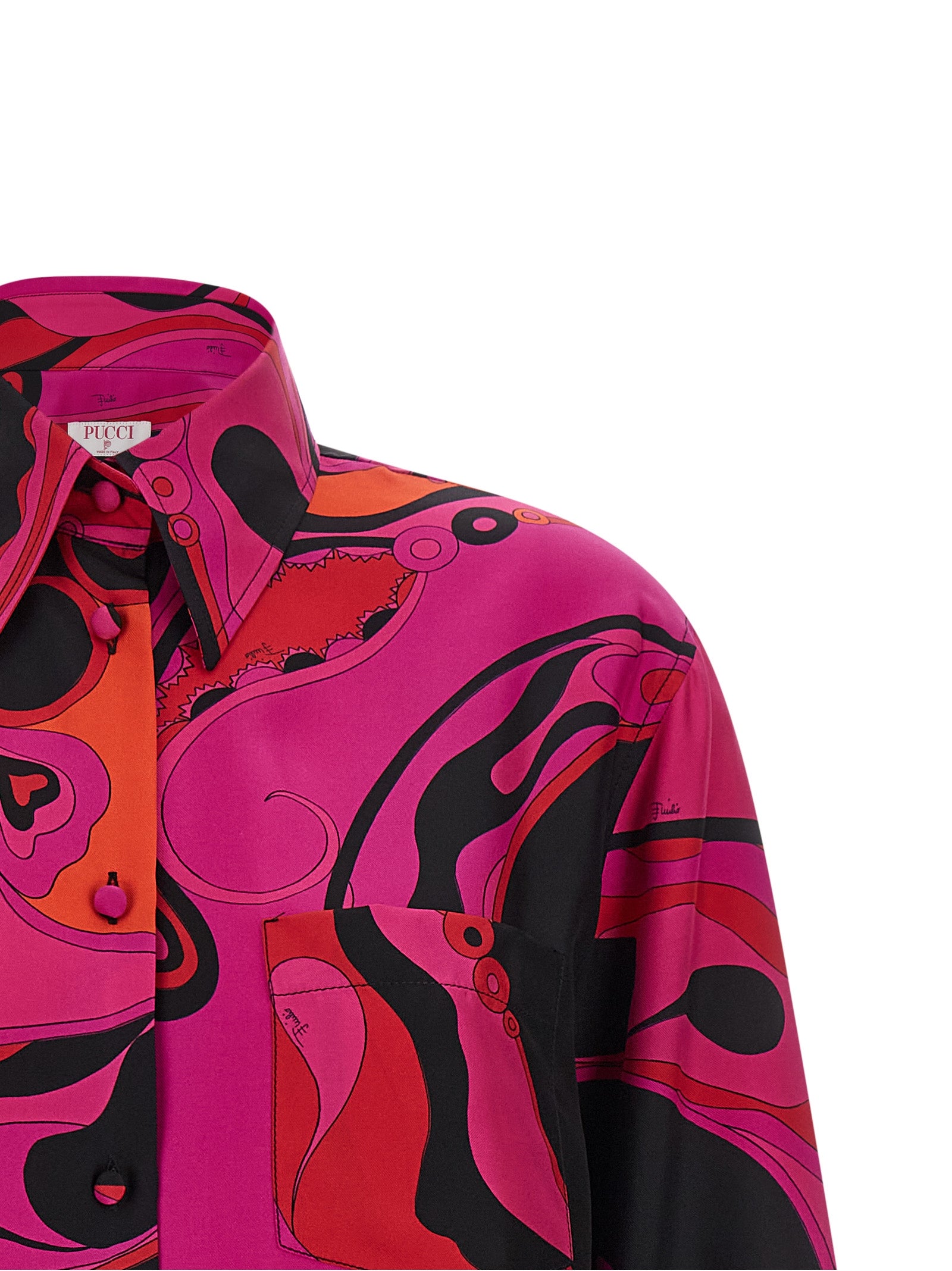 Emilio Pucci Patterned Silk Shirt
