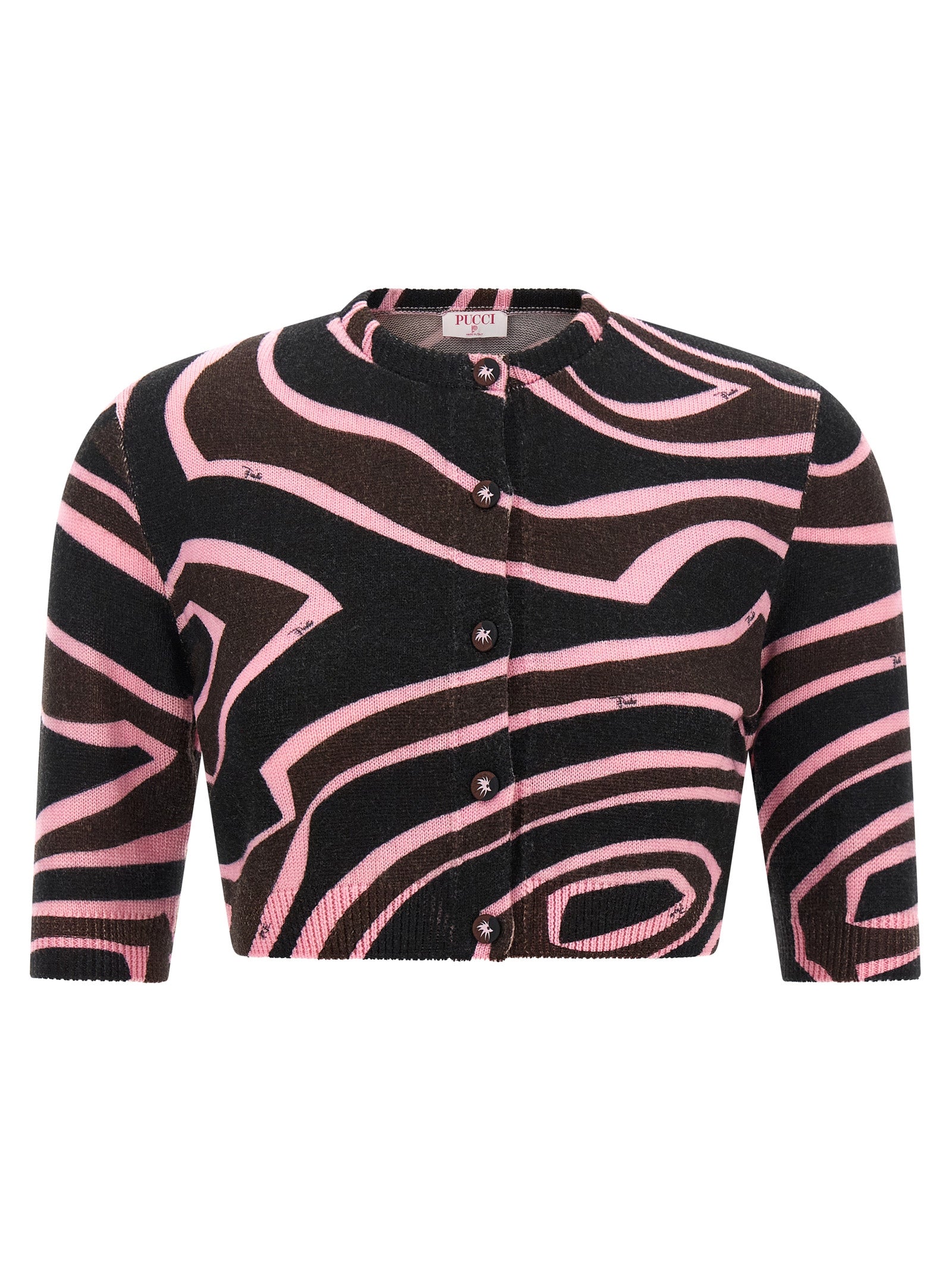 Emilio Pucci 'Onde' Cropped Cardigan