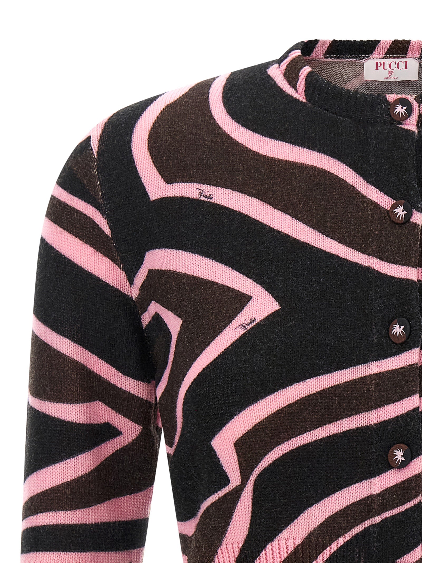 Emilio Pucci 'Onde' Cropped Cardigan