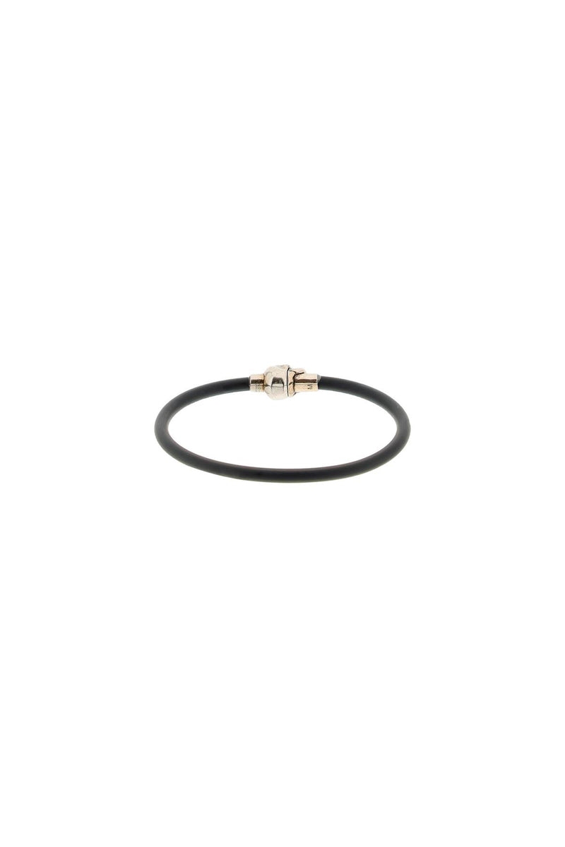 Alexander McQueen Skull Rubber Bracelet Black