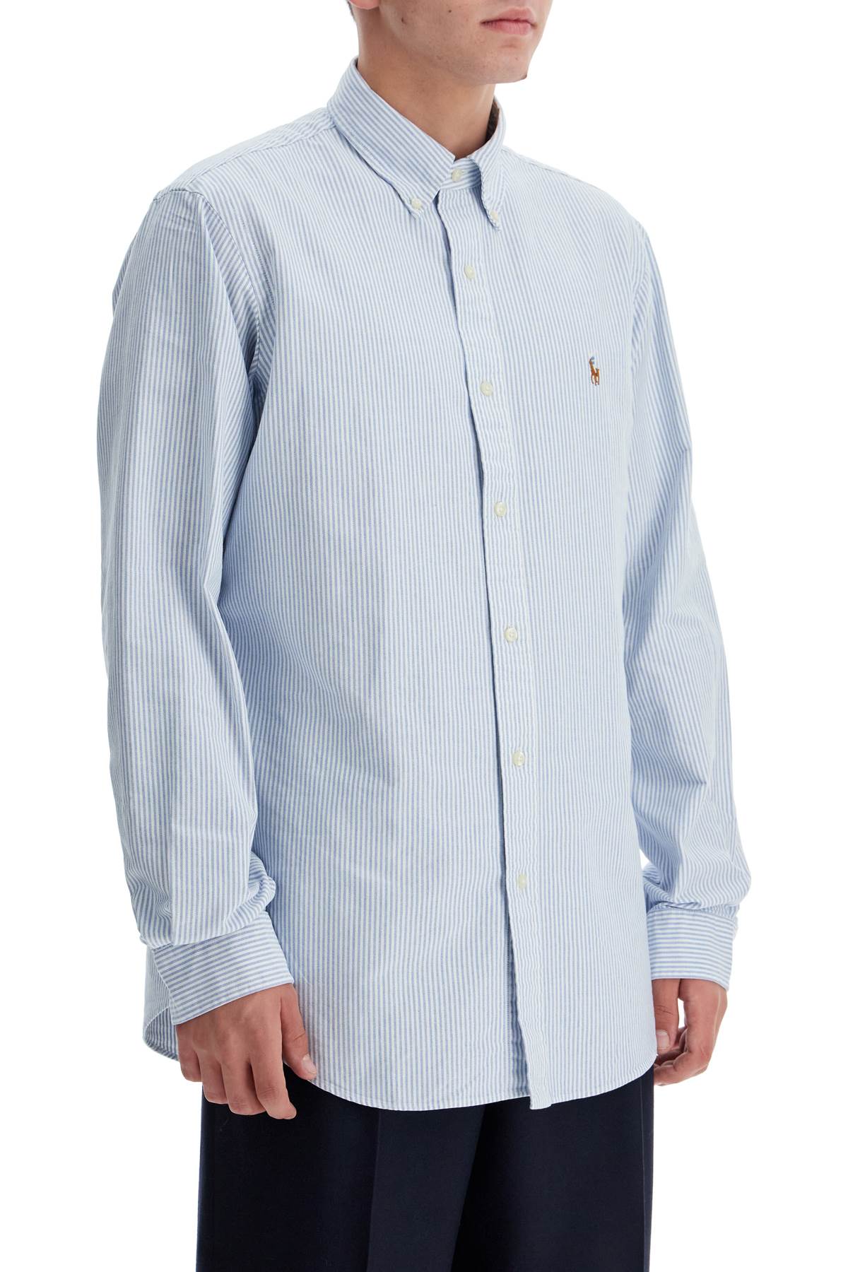 Polo Ralph Lauren 'Striped Oxford Custom Fit Shirt'