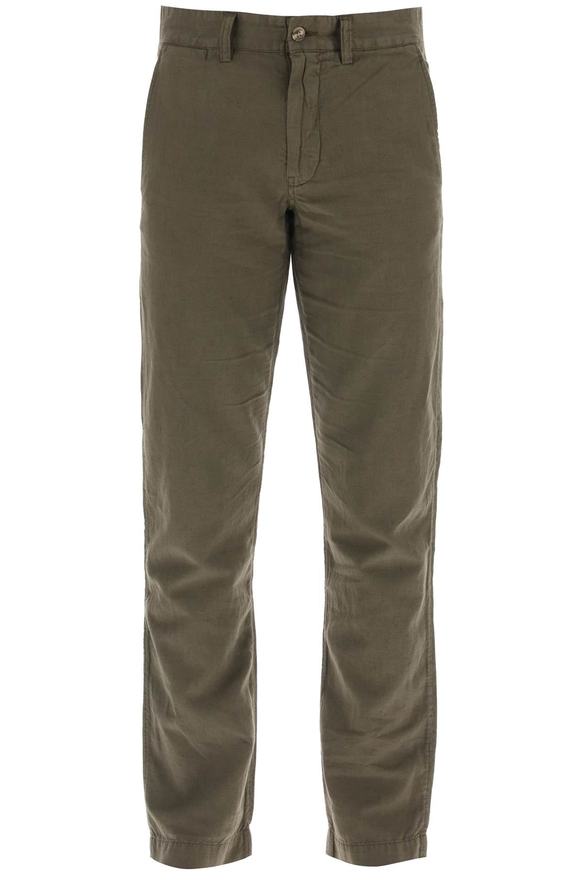 Polo Ralph Lauren Linen And Cotton Blend Pants For