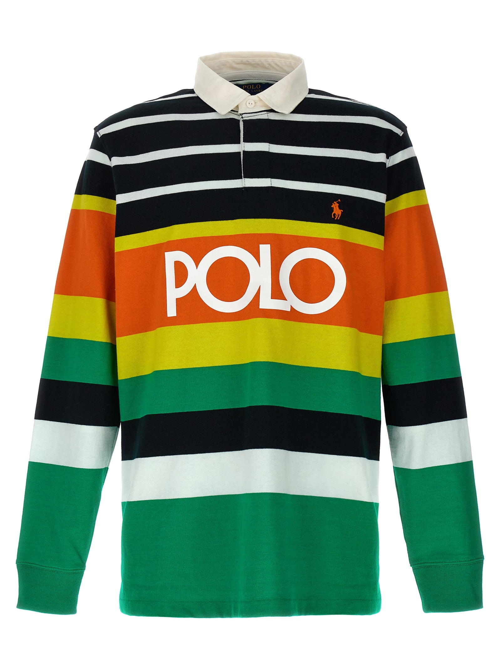 Polo Ralph Lauren Logo Striped Polo Shirt