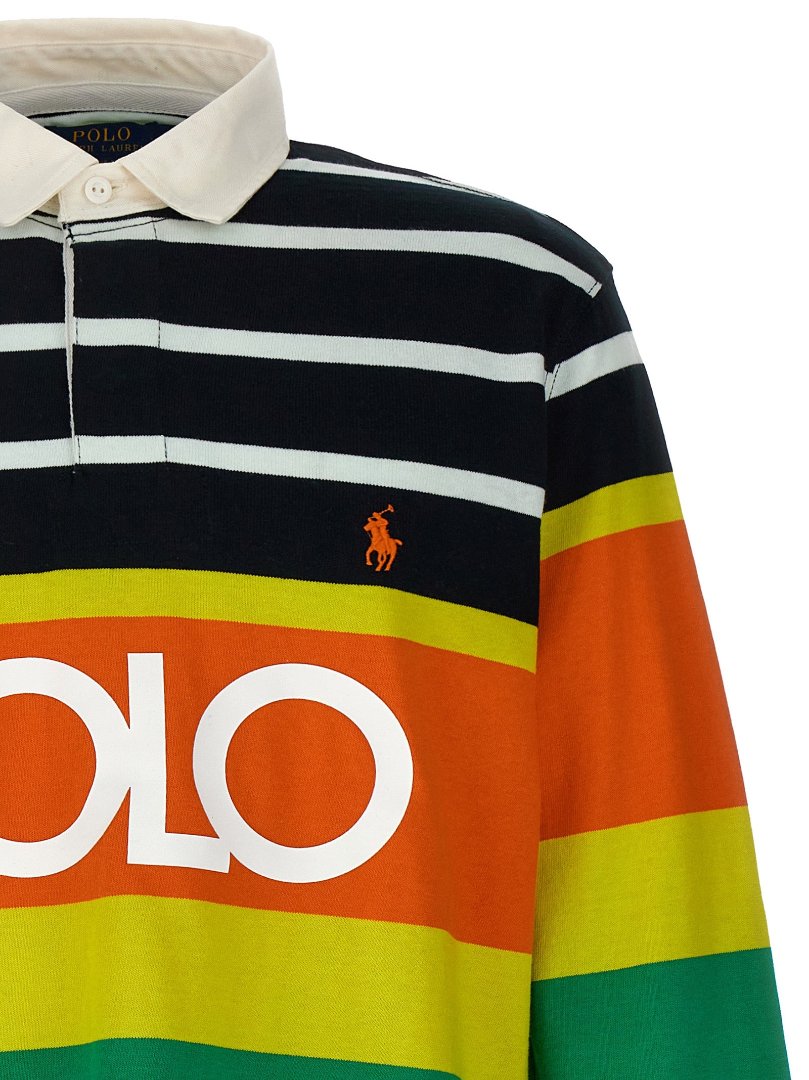 Polo Ralph Lauren Logo Striped Polo Shirt