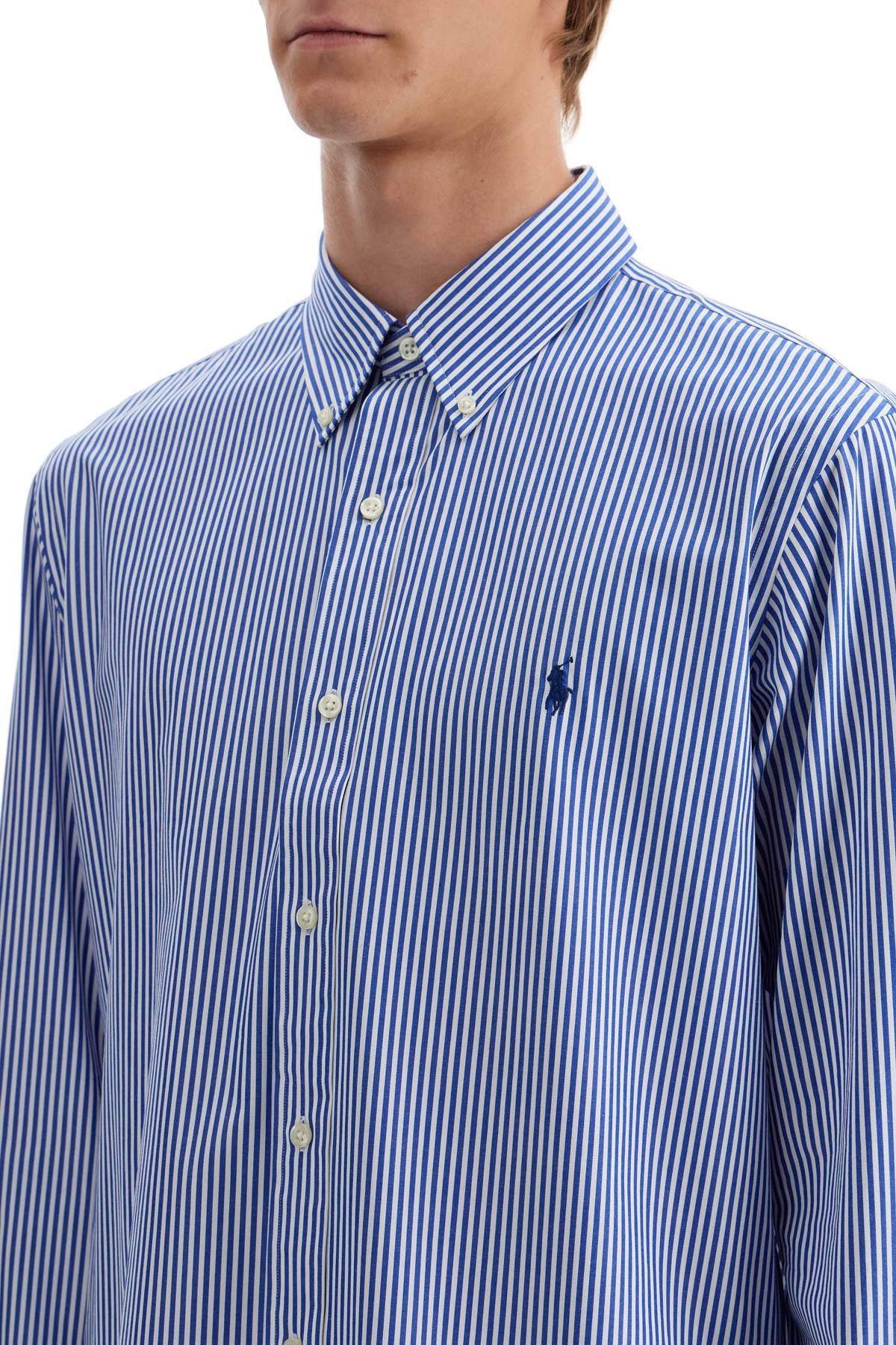 Polo Ralph Lauren 'Striped Stretch Poplin Shirt With