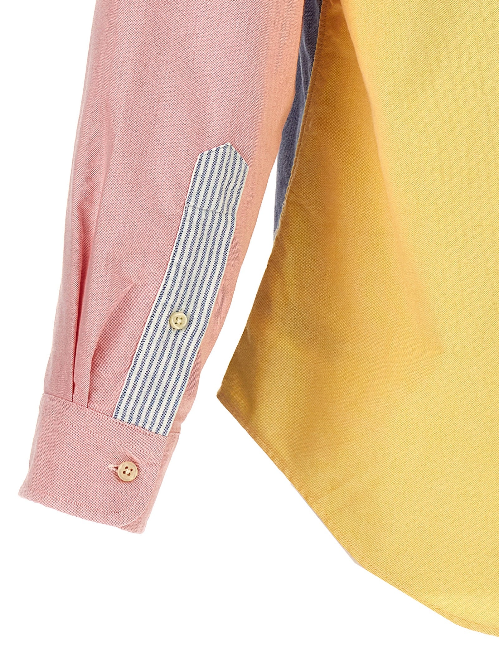 Polo Ralph Lauren Patchwork Shirt With Logo Embroidery