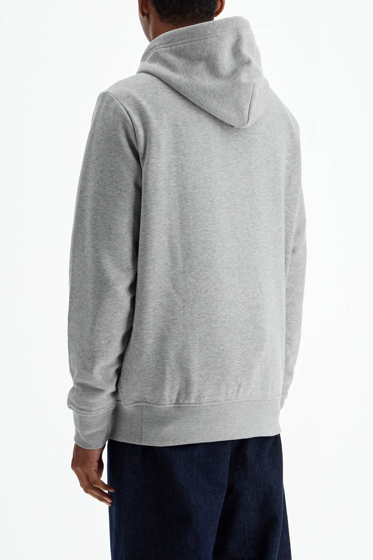 Polo Ralph Lauren Men'S Gray Cotton Zip Hoodie With Polo Logo