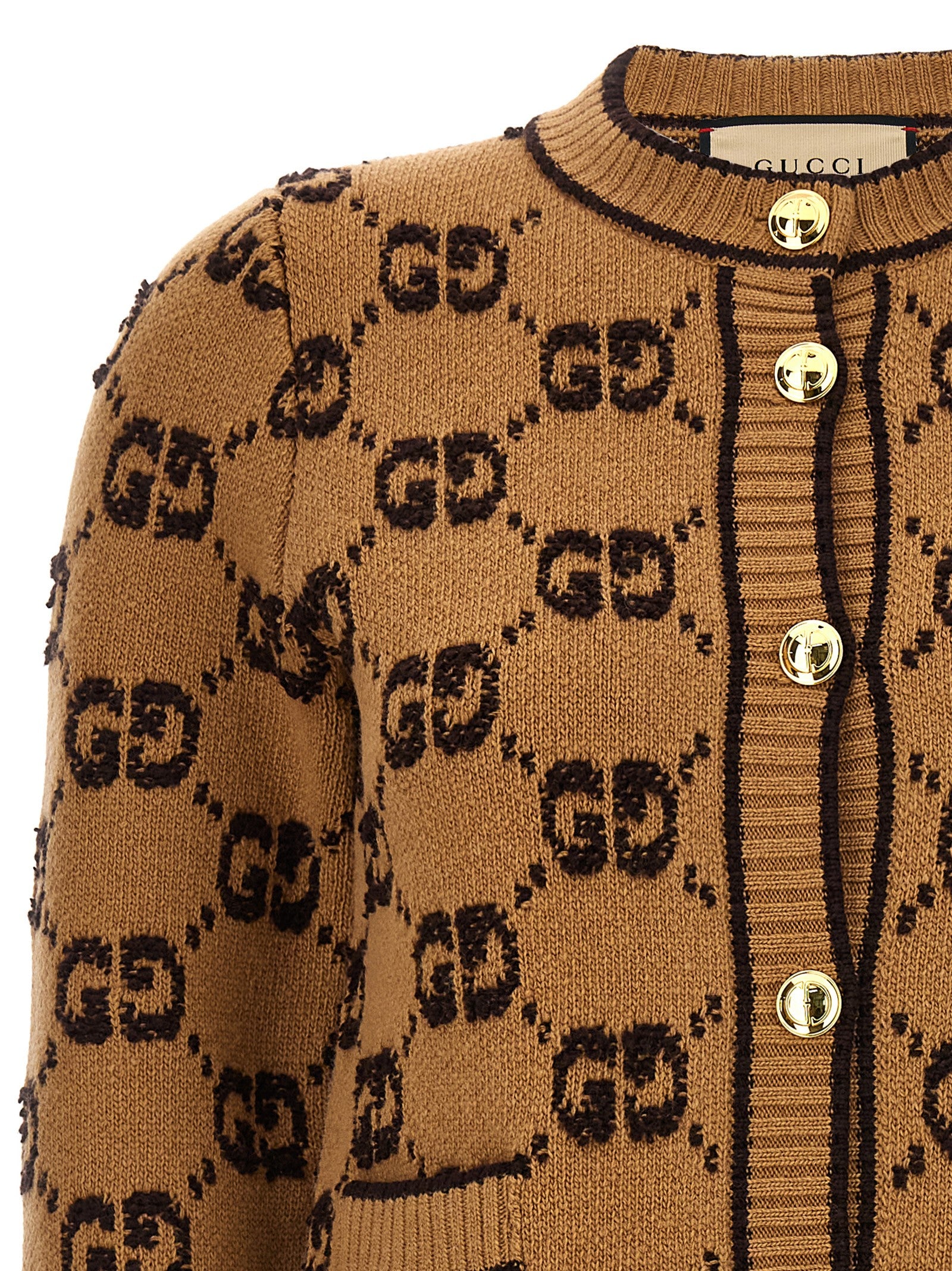 Gucci Gg Tweed Bouclè Cardigan