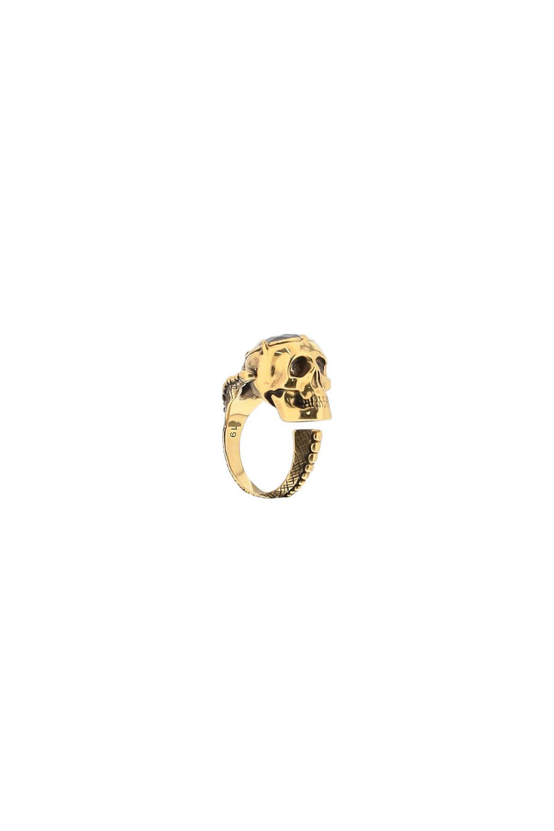 Alexander McQueen Victorian Skull Ring Golden