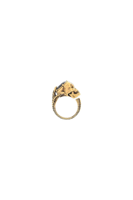 Alexander McQueen Victorian Skull Ring Golden