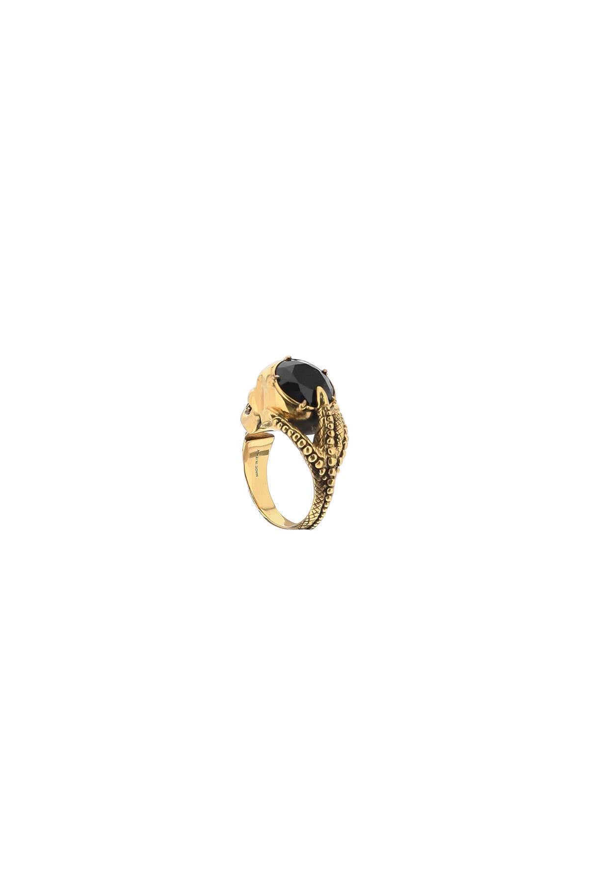 Alexander McQueen Victorian Skull Ring Golden