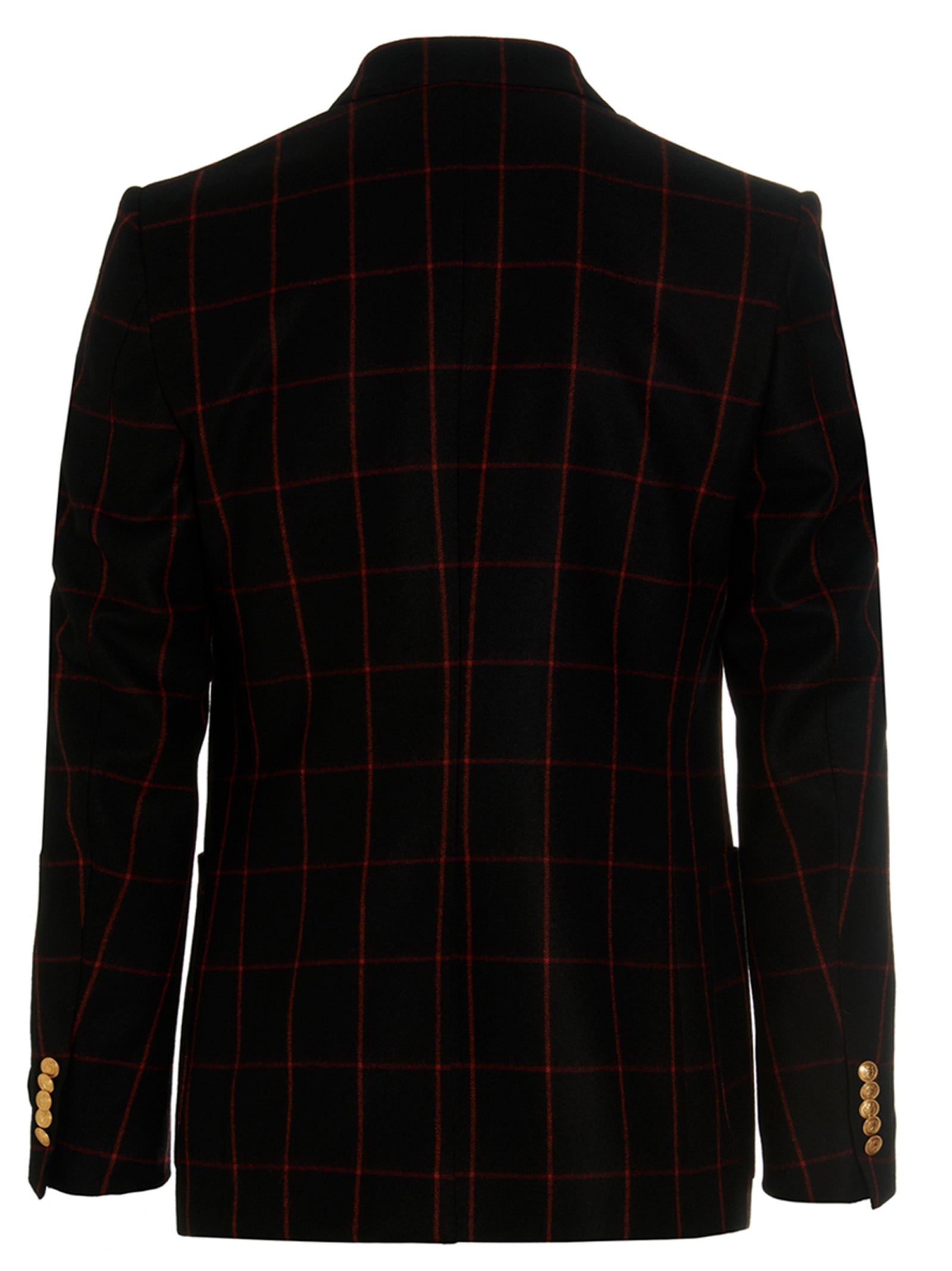 Gucci Double-Breasted Check Blazer