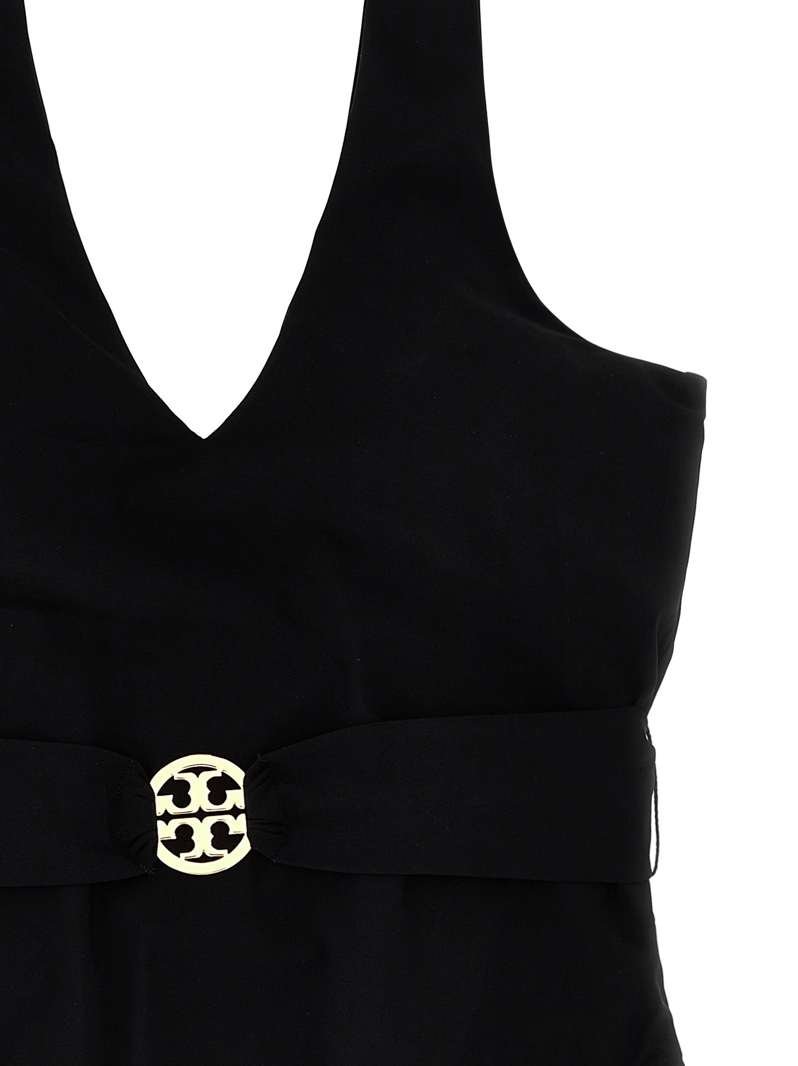 Tory Burch 'Miller Plunge' One-Piece Swimsuit