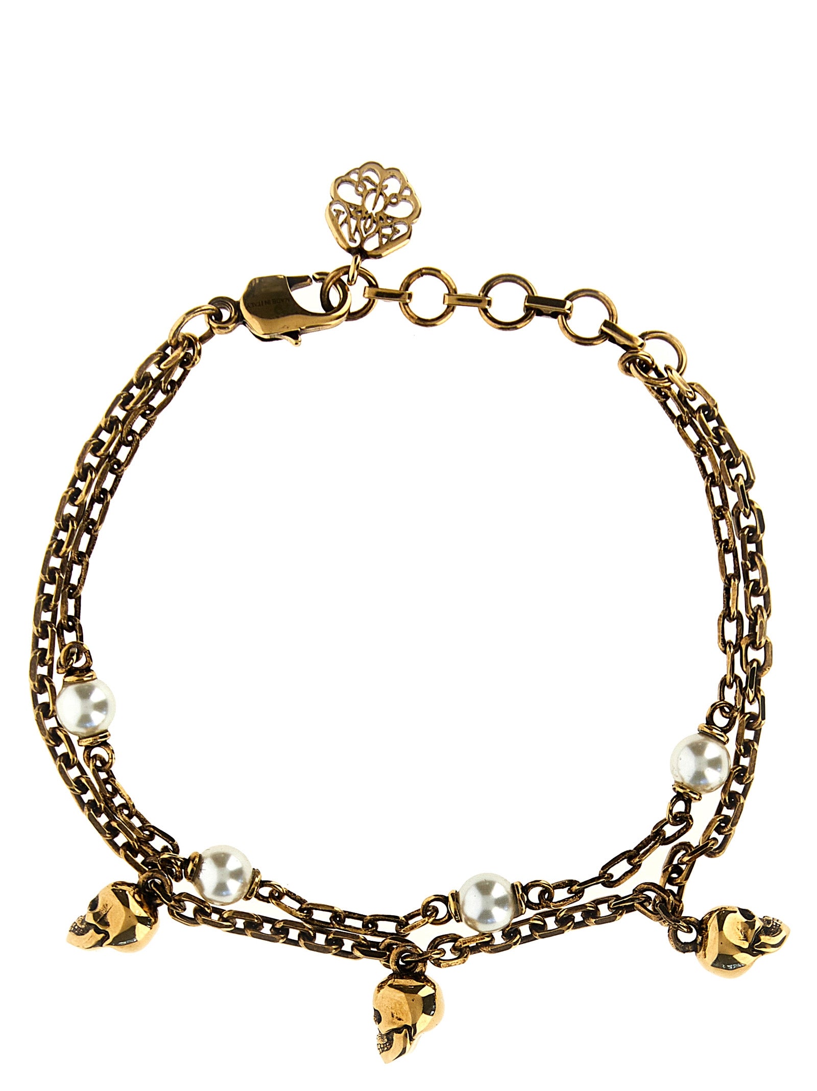 Alexander Mcqueen 'Skull Pearl' Bracelet