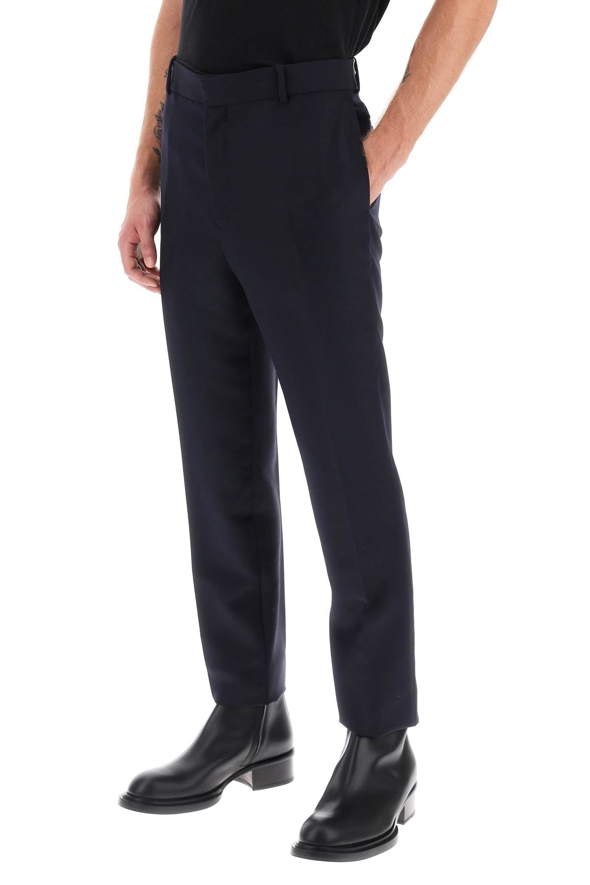 Alexander McQueen Tailoring Cigarette Pants Blue