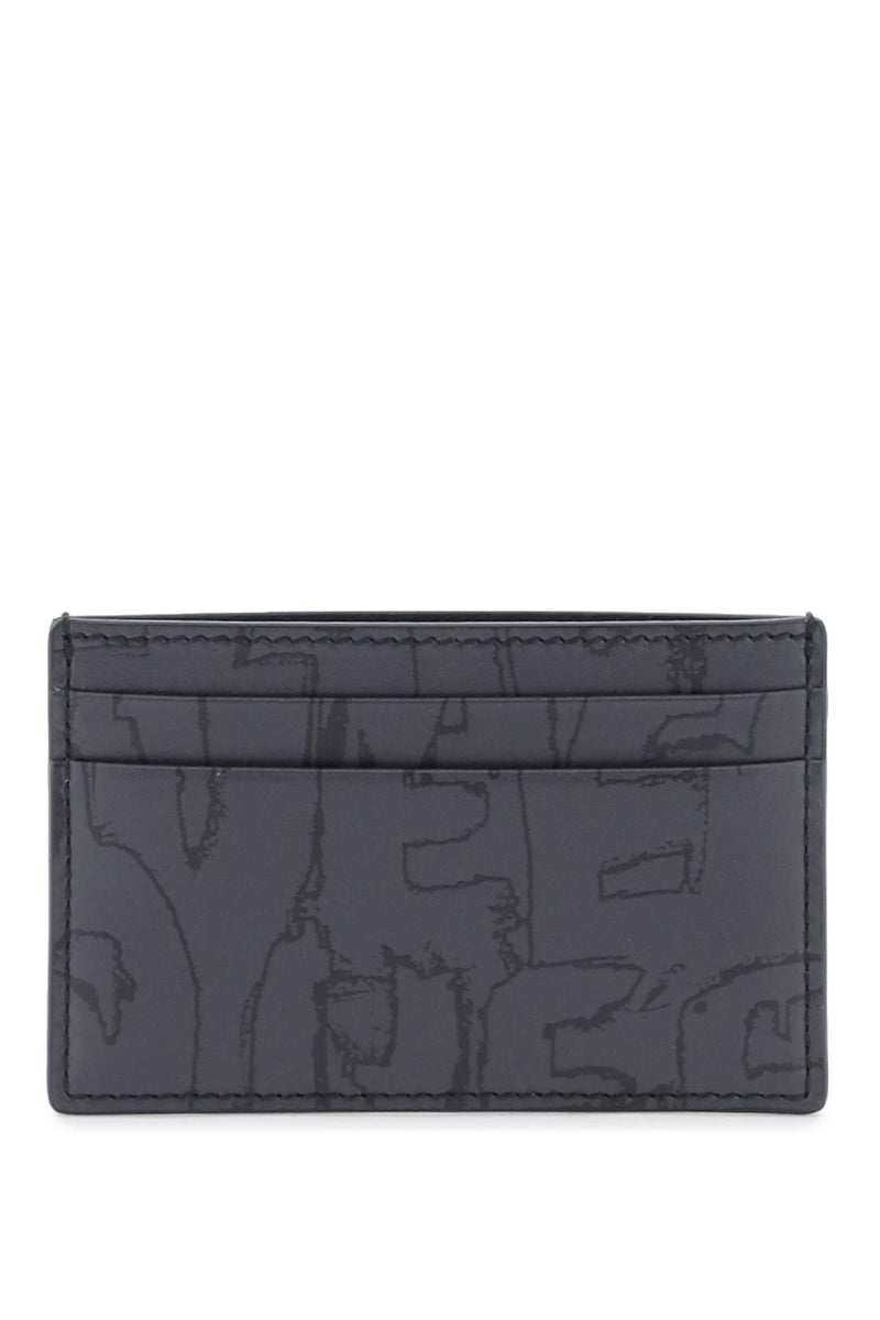 Alexander McQueen Graffiti Cardholder Black