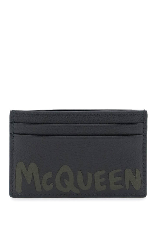 Alexander McQueen Graffiti Cardholder Black