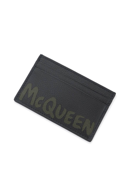 Alexander McQueen Graffiti Cardholder Black