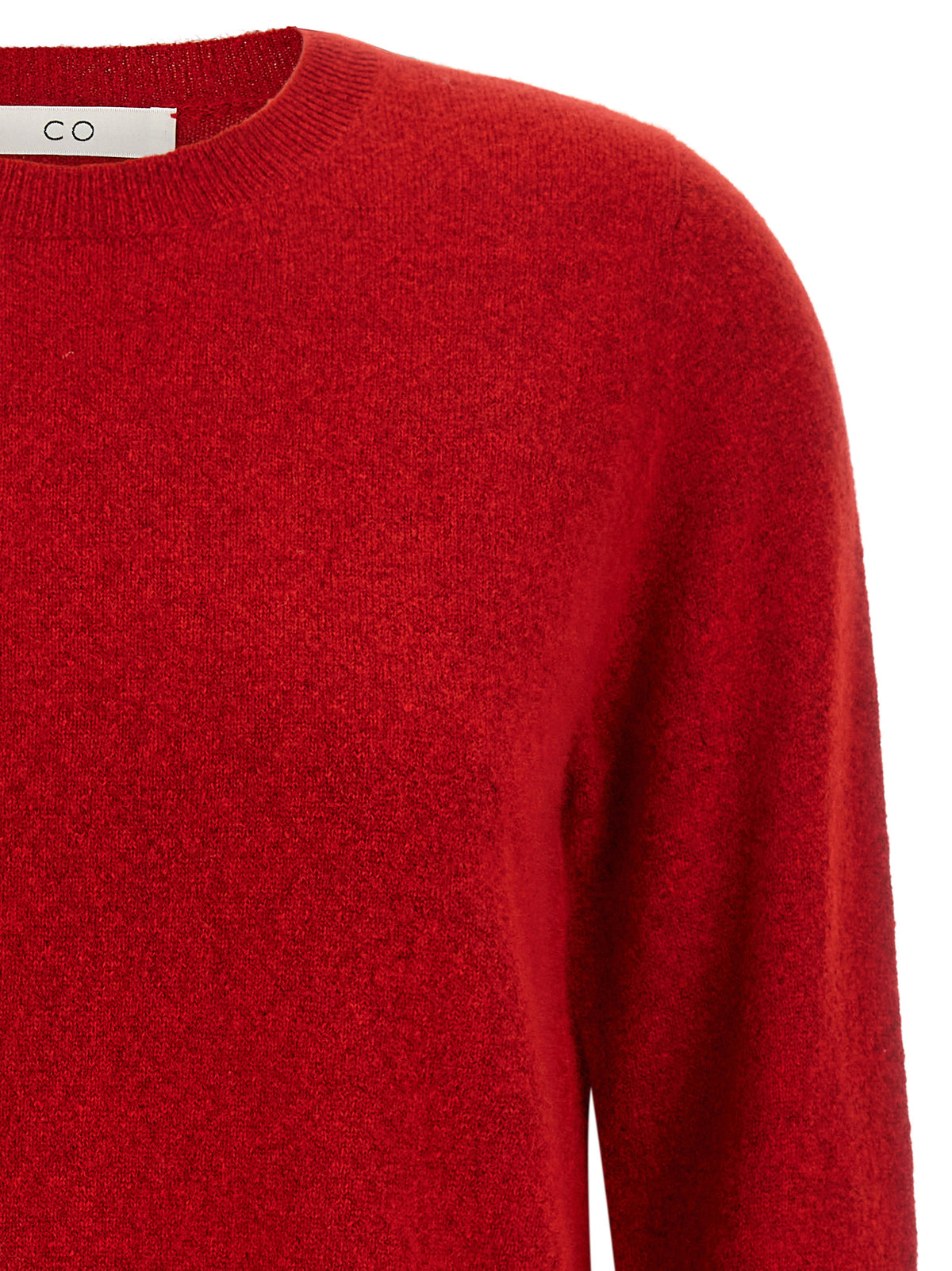 Co Red Cashmere And Silk Sweater
