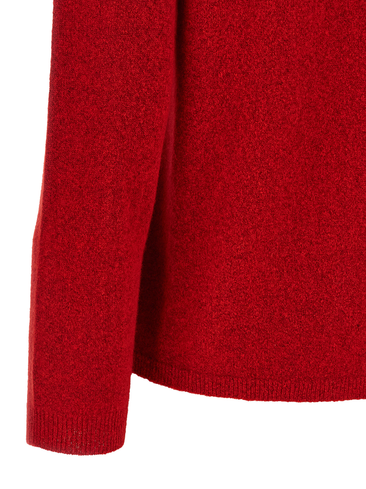 Co Red Cashmere And Silk Sweater