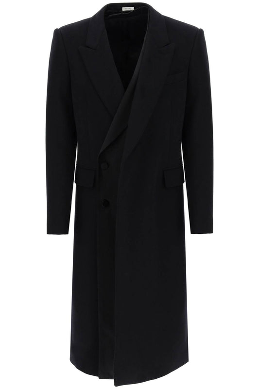 Alexander McQueen Trompe L'Oeil Double-Breasted Coat Black