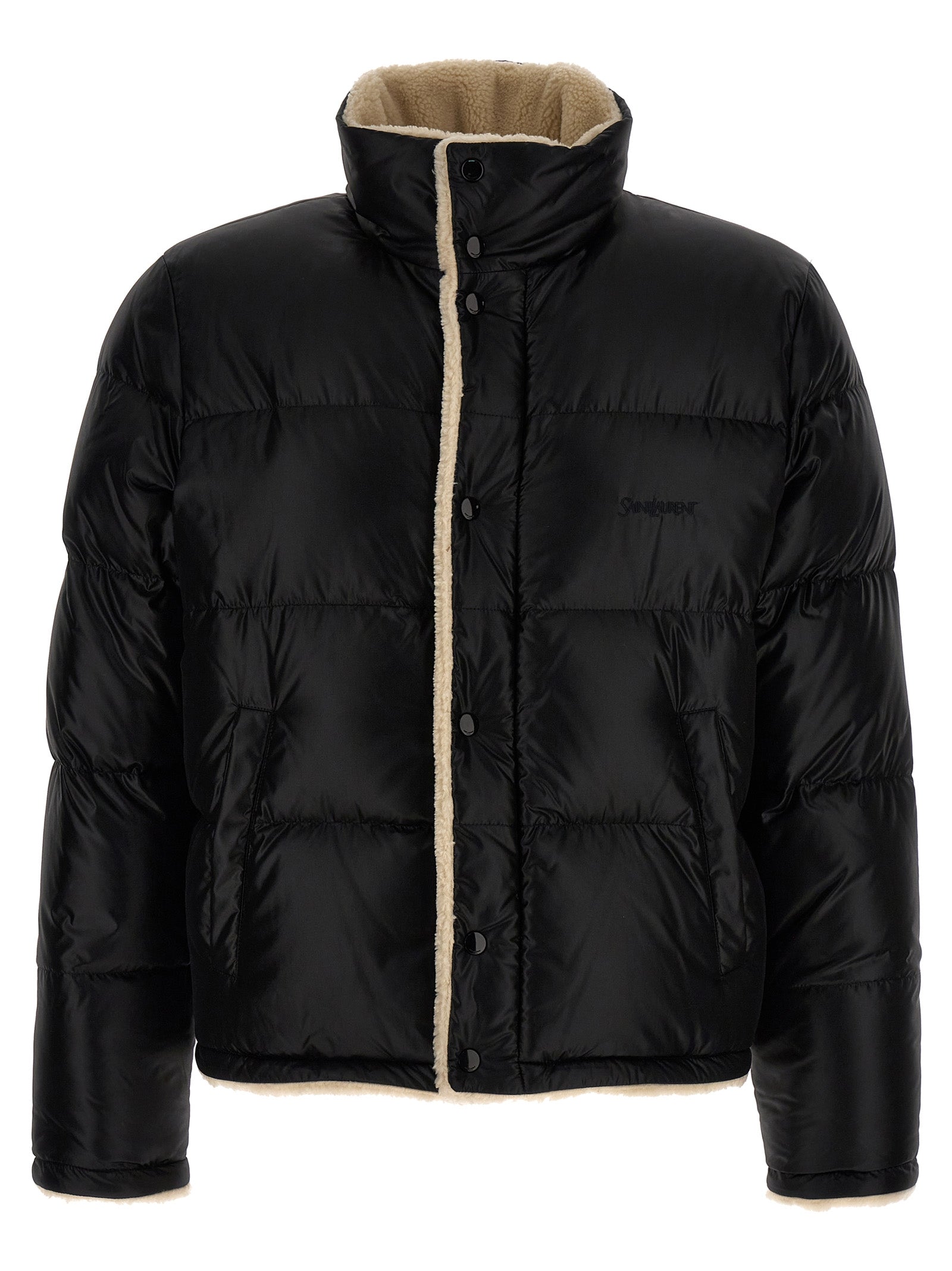 Saint Laurent Faux Shearling Lining Down Jacket