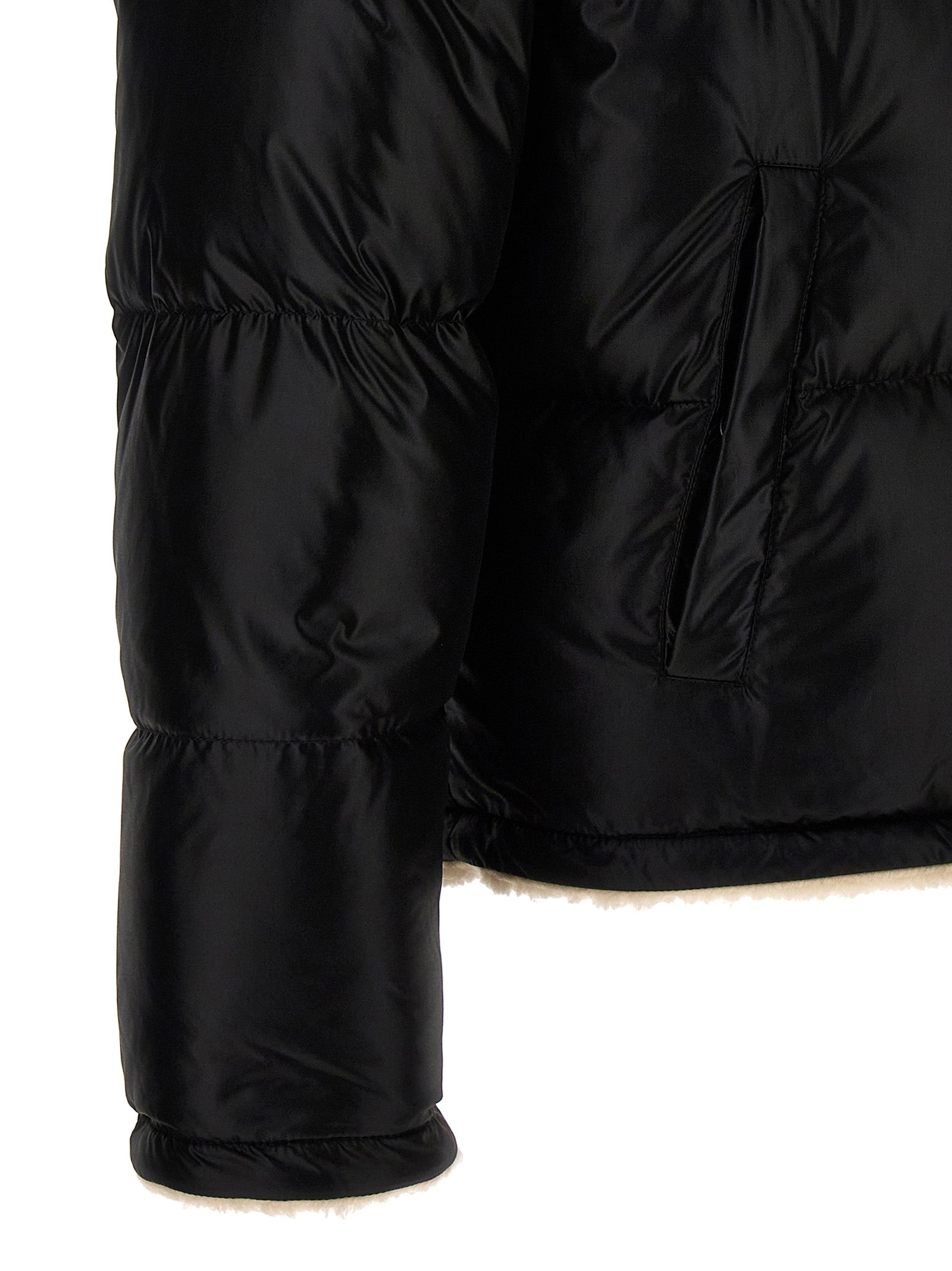 Saint Laurent Faux Shearling Lining Down Jacket