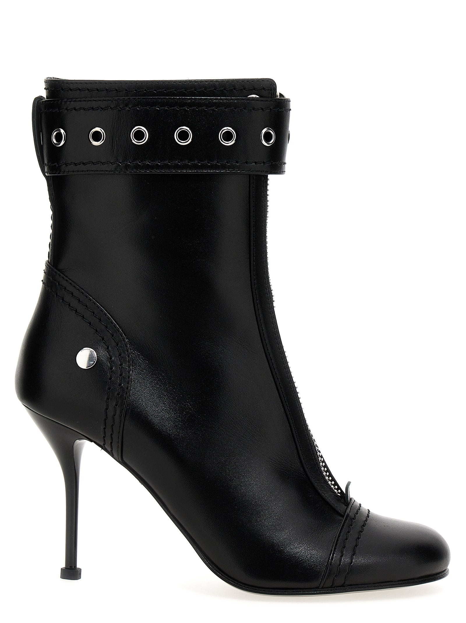 Alexander Mcqueen Buckle Ankle Boots