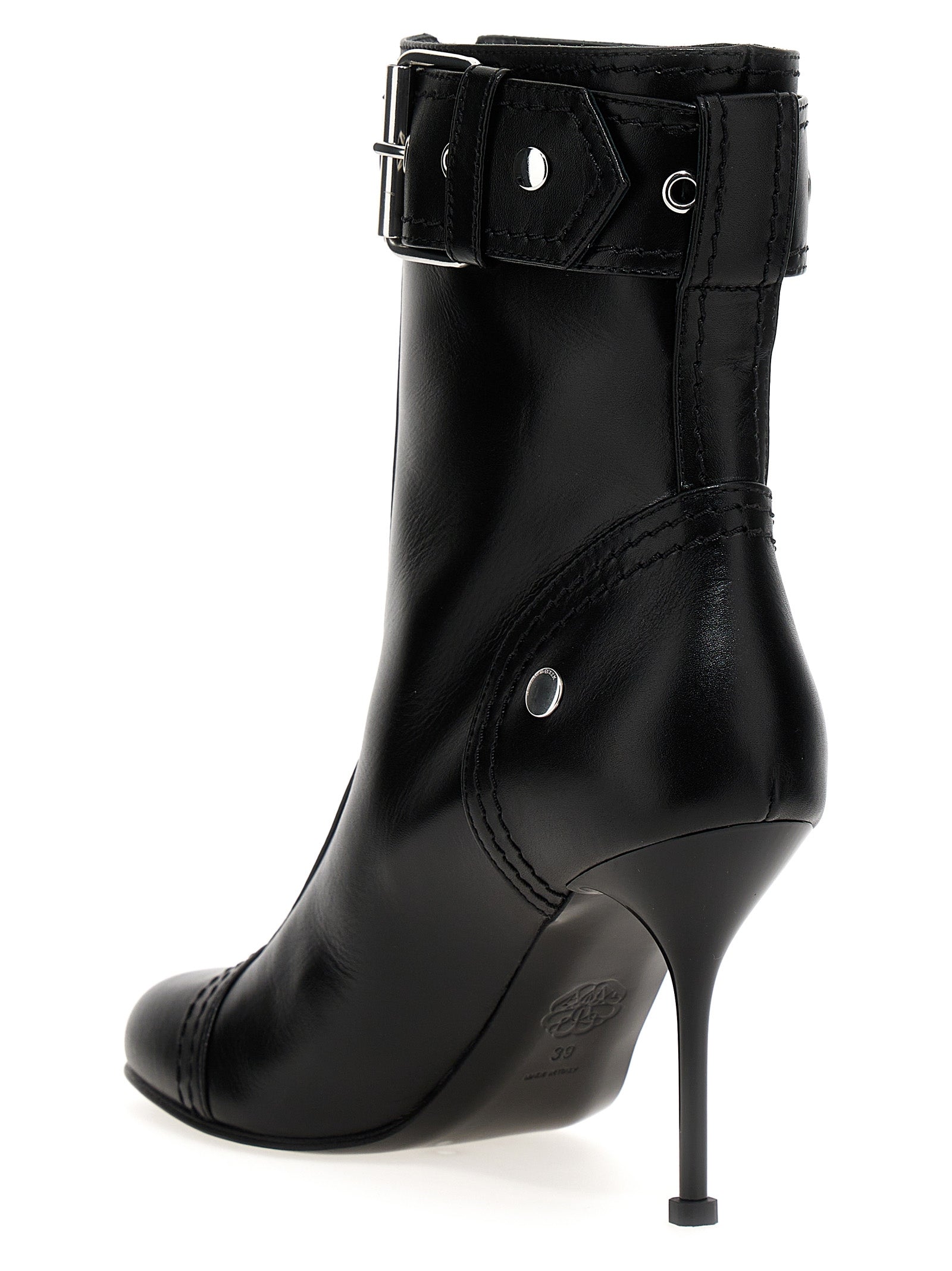 Alexander Mcqueen Buckle Ankle Boots