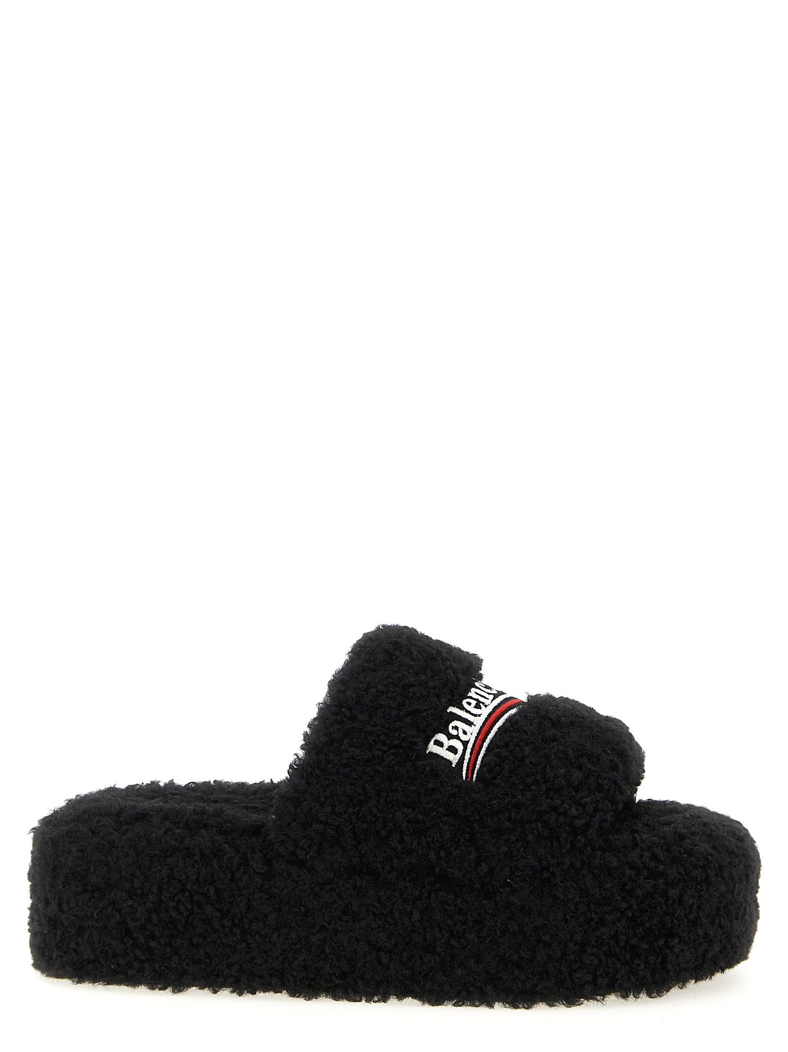 Balenciaga 'Furry Platform' Slides