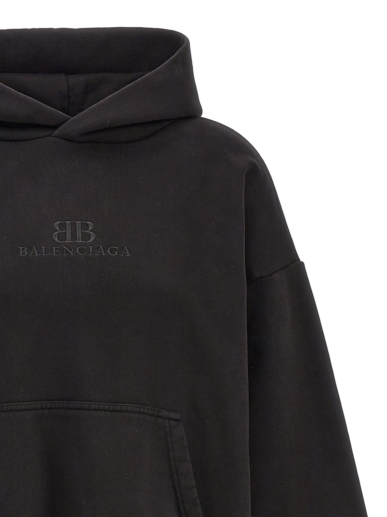 Balenciaga Logo Embroidery Hoodie