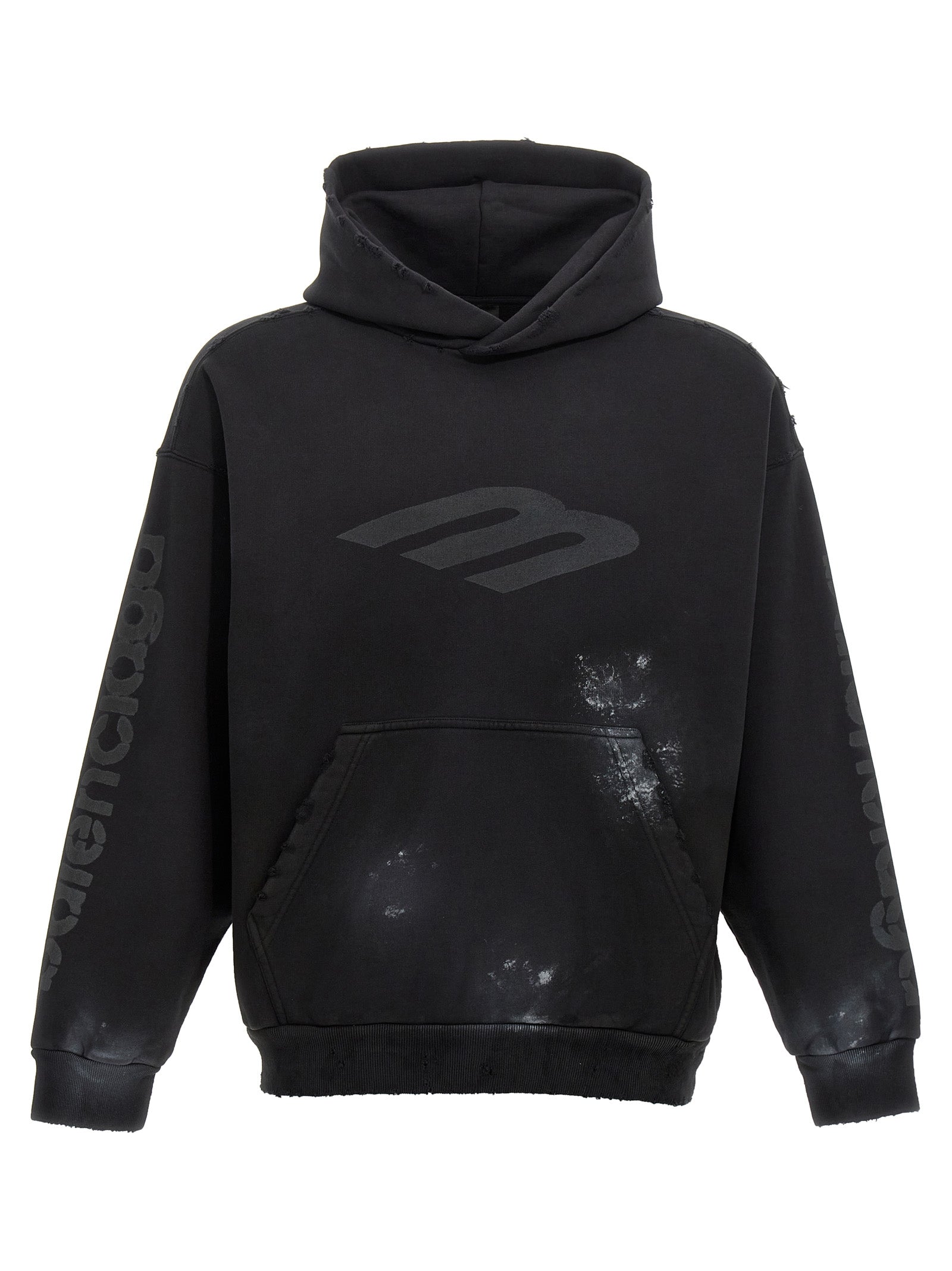 Balenciaga Logo Print Hoodie