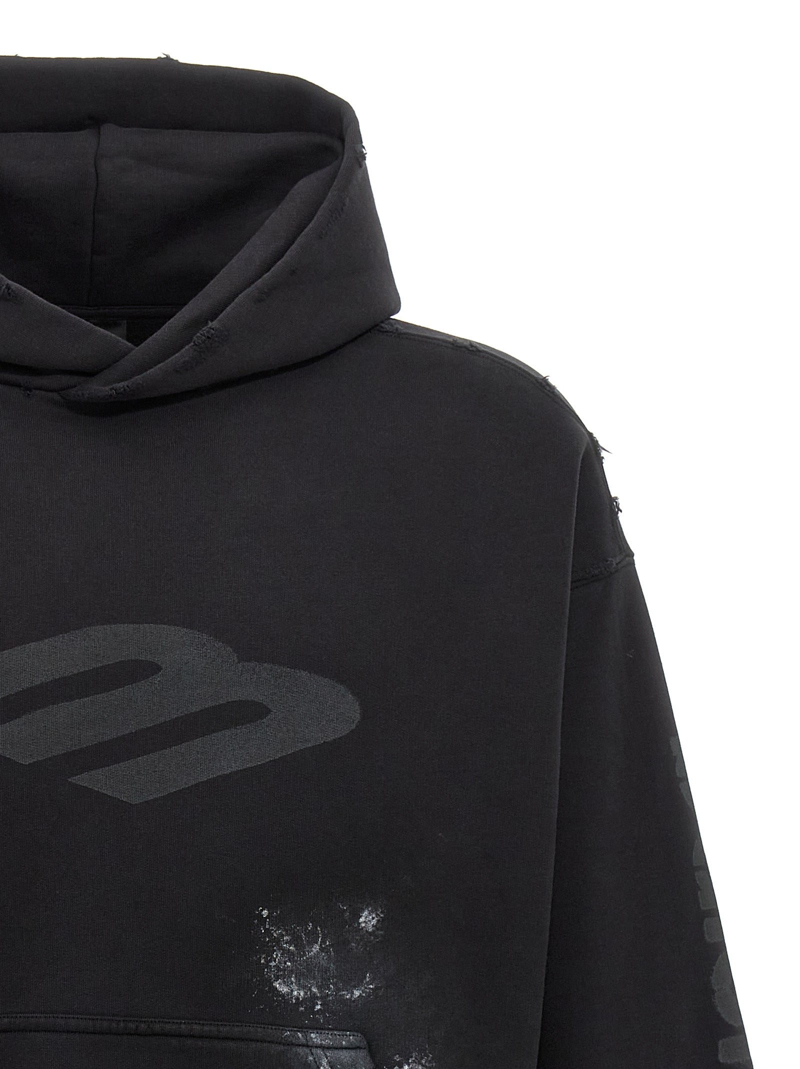 Balenciaga Logo Print Hoodie