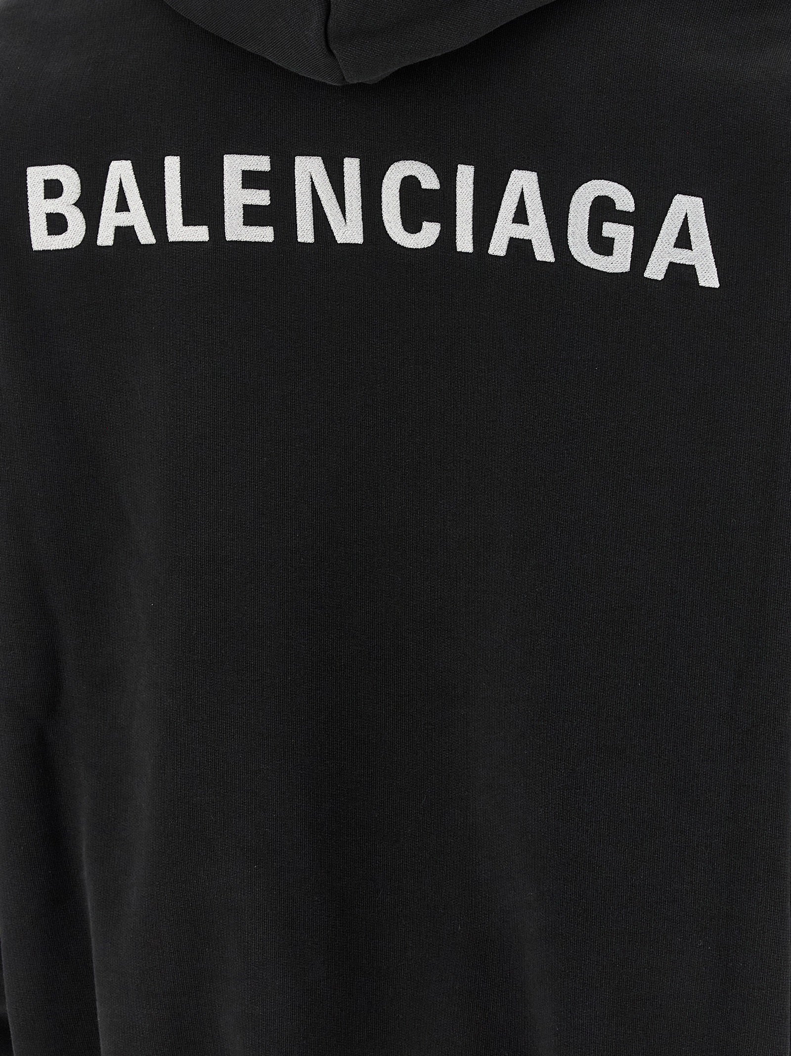 Balenciaga Logo Embroidery Hoodie