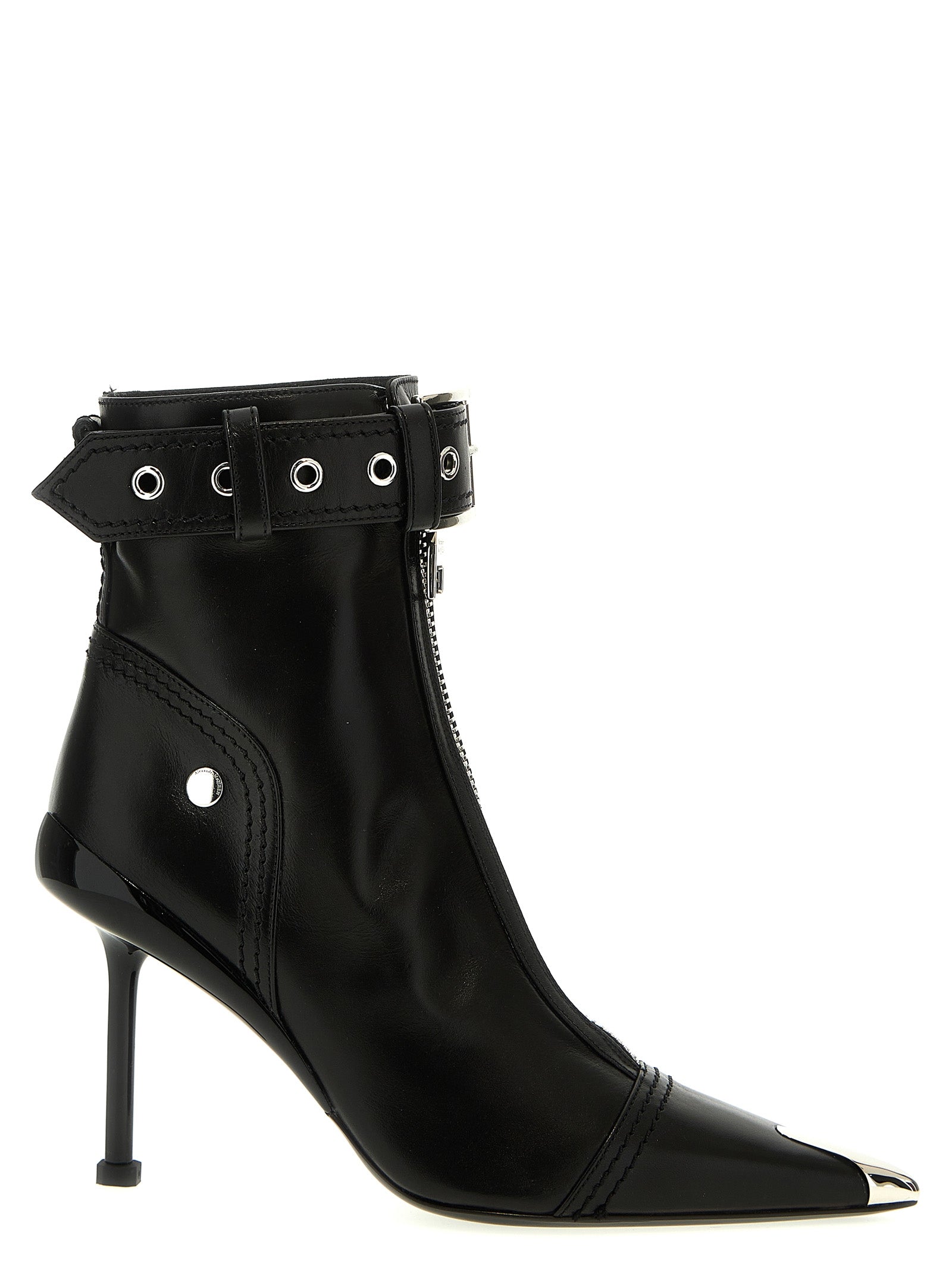 Alexander Mcqueen 'Slash Biker' Ankle Boots