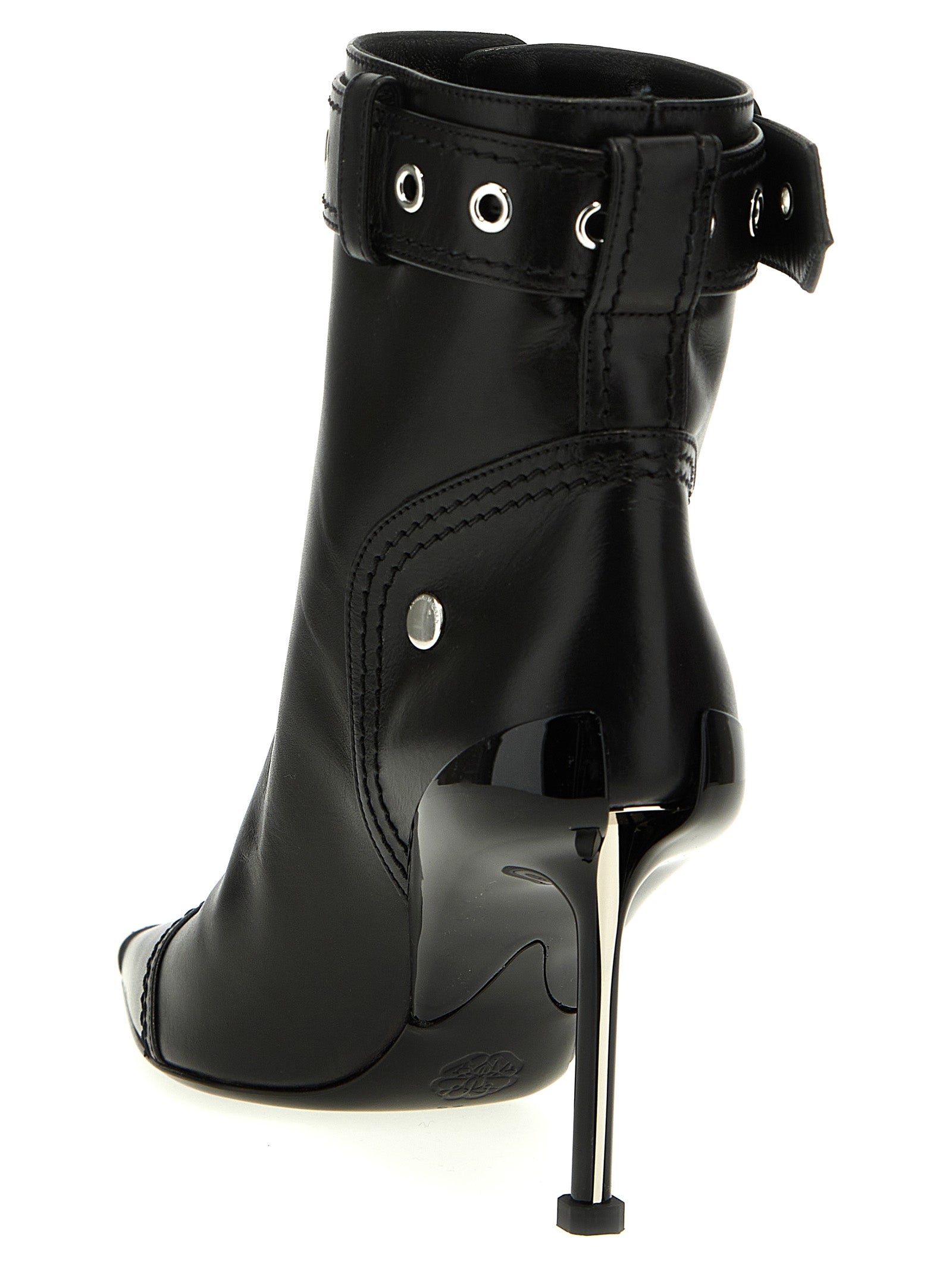 Alexander Mcqueen 'Slash Biker' Ankle Boots