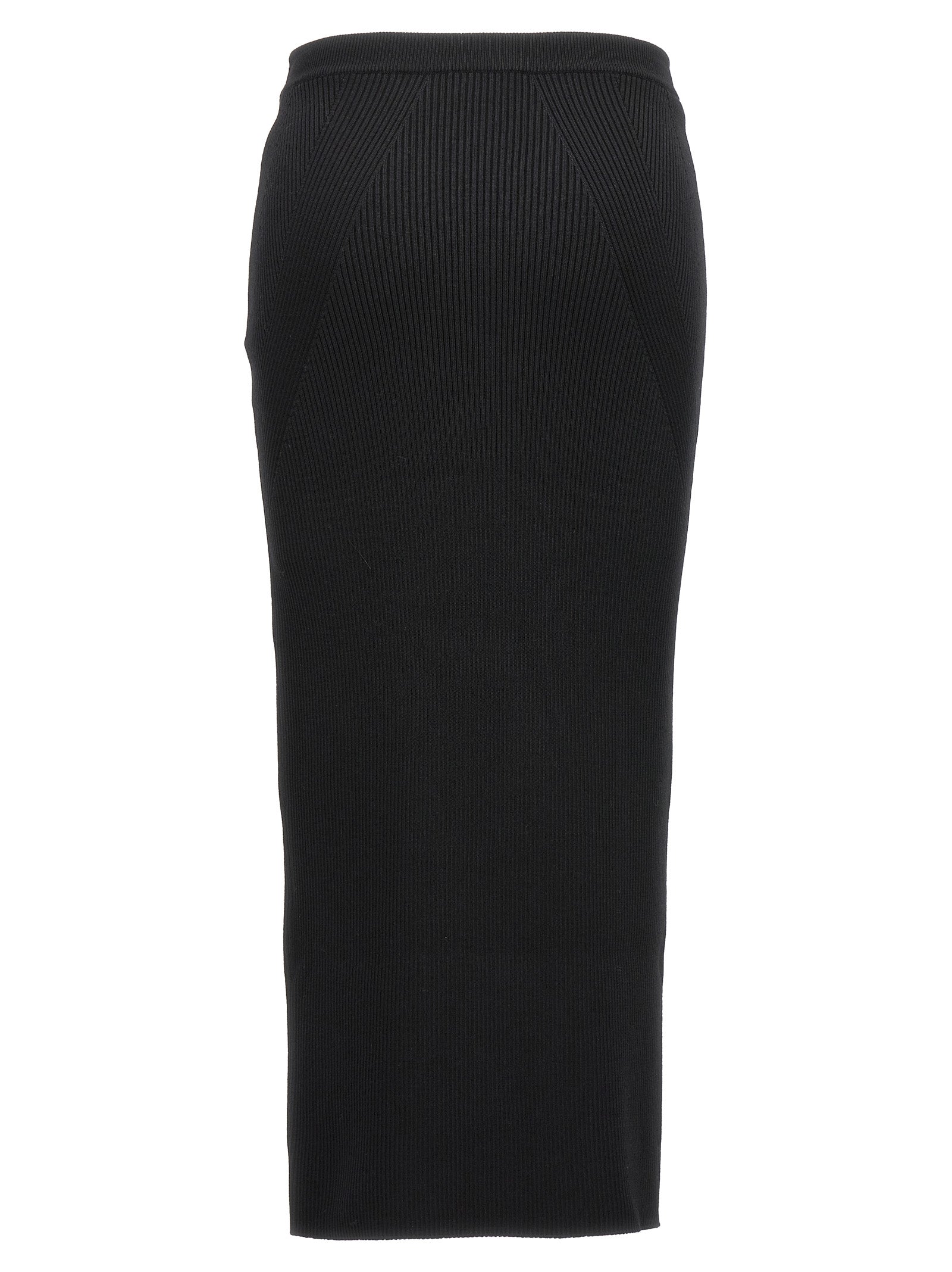 Alexander Mcqueen Ribbed Midi Skirt