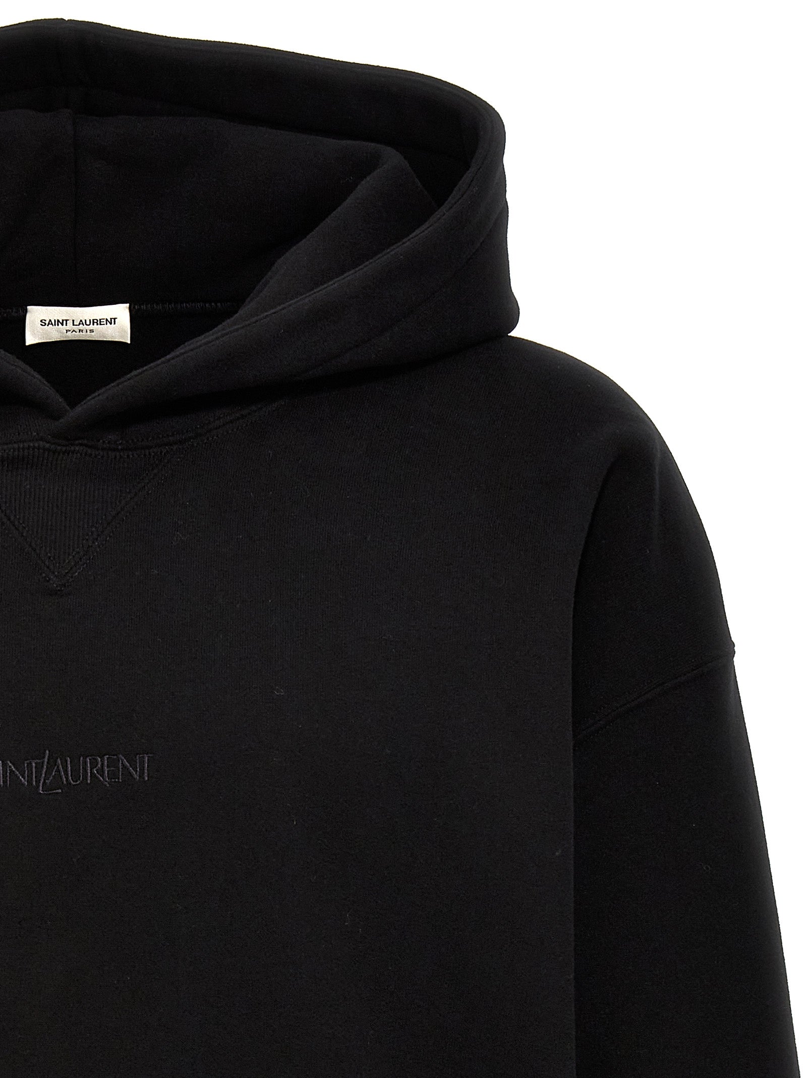 Saint Laurent Logo Embroidery Hoodie