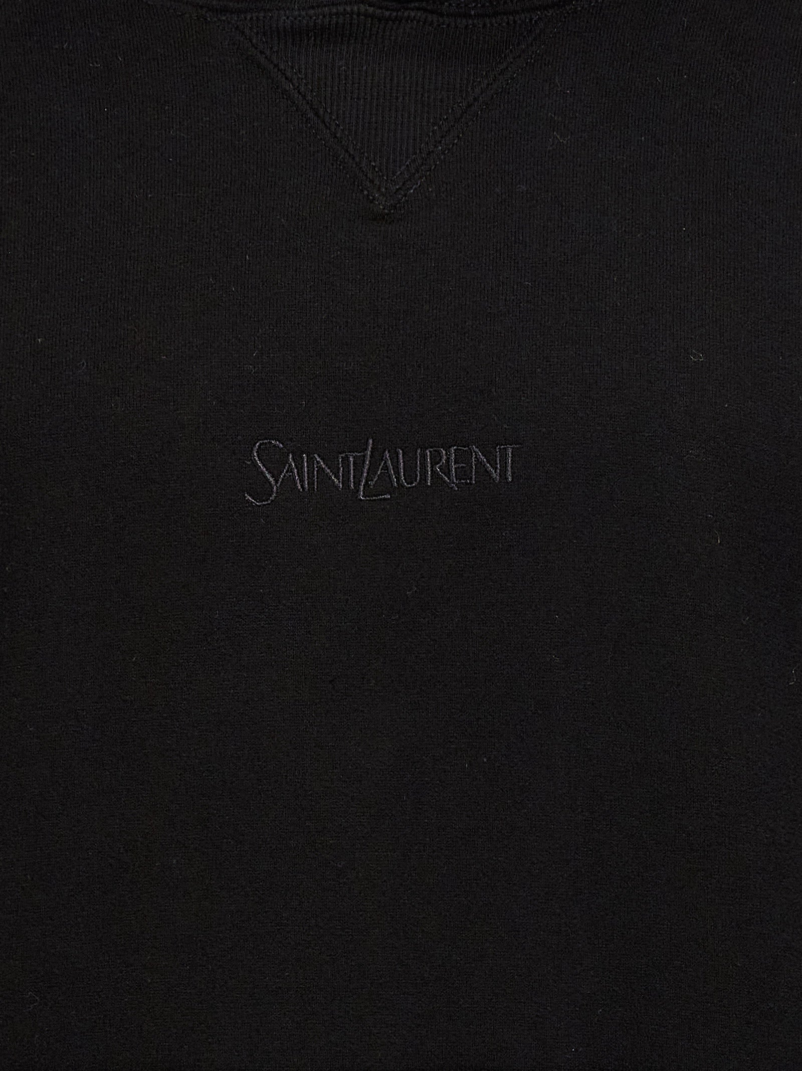 Saint Laurent Logo Embroidery Hoodie