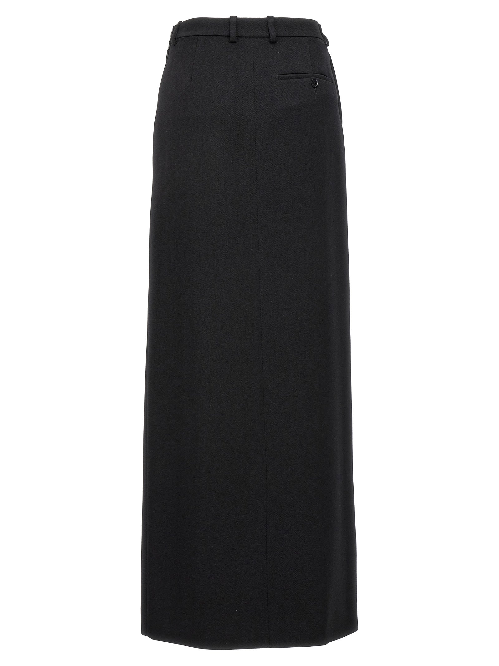 Balenciaga Long Wool Skirt