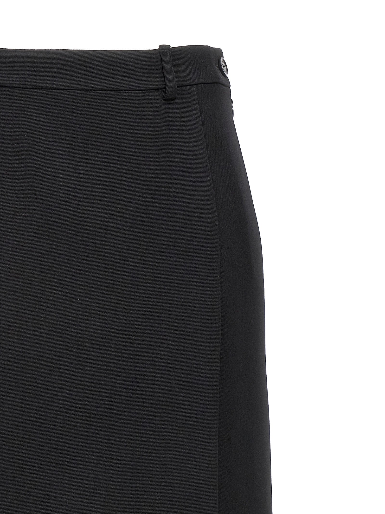 Balenciaga Long Wool Skirt