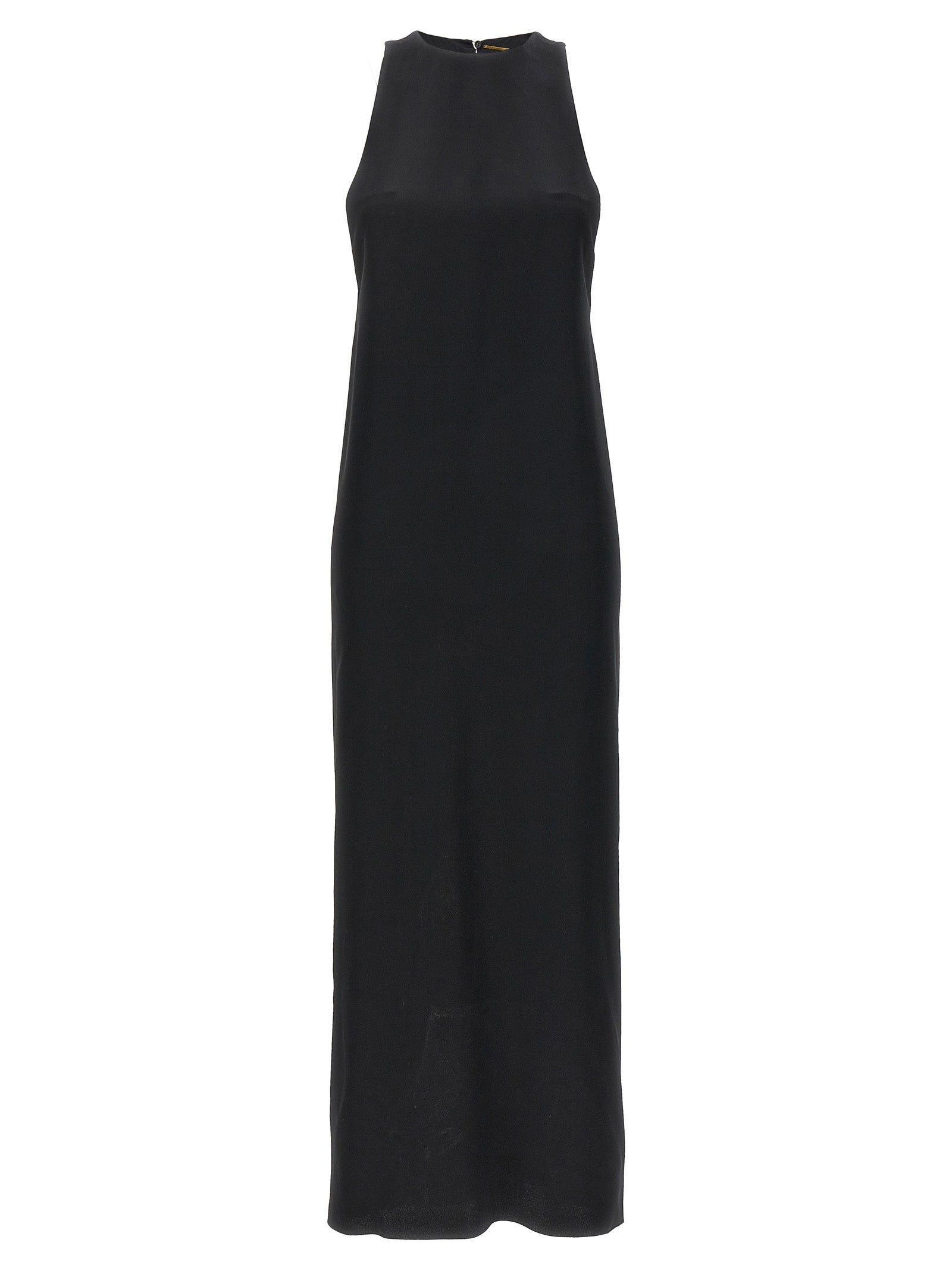 Saint Laurent Crepe Satin Maxi Dress