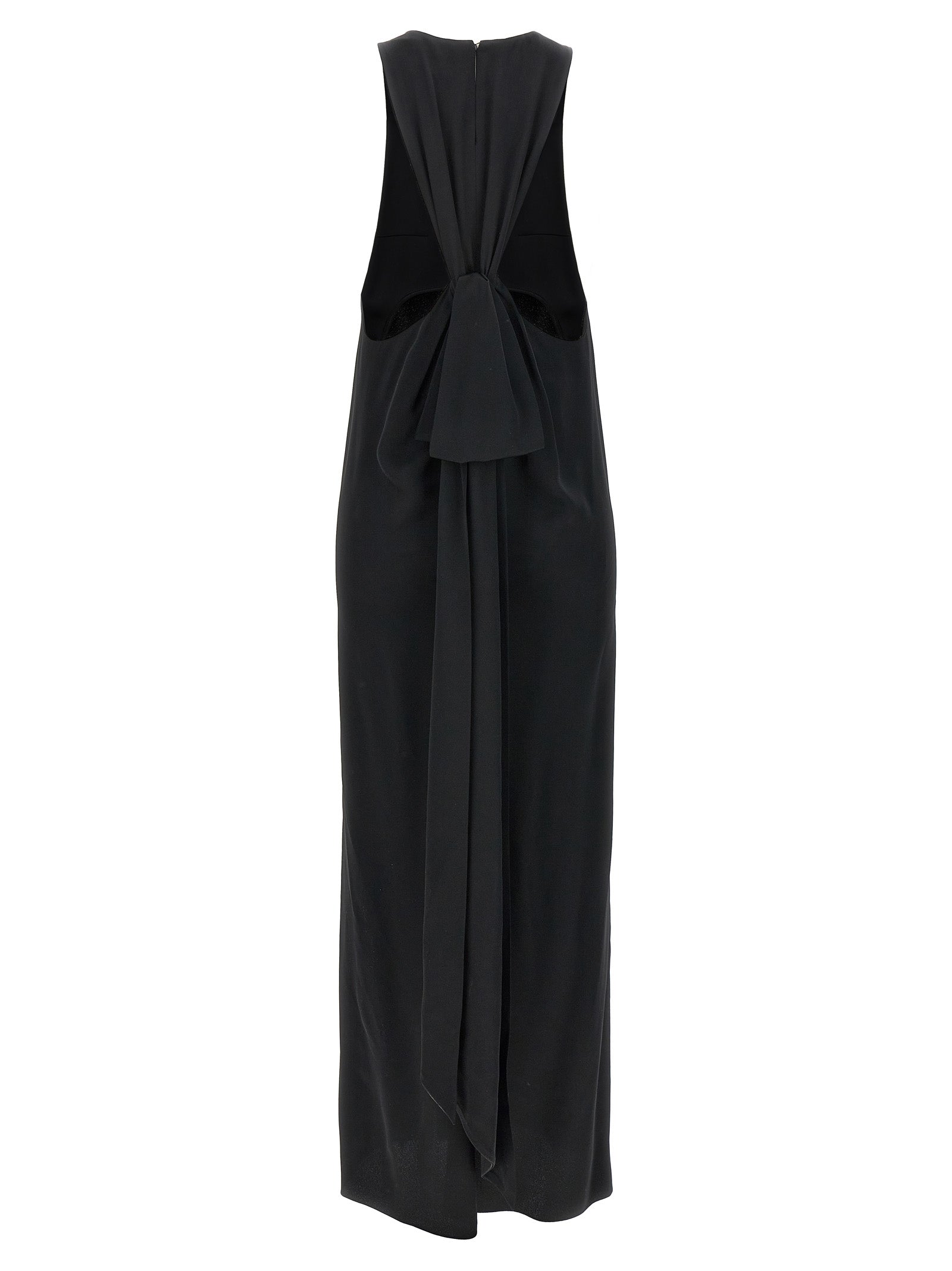 Saint Laurent Crepe Satin Maxi Dress