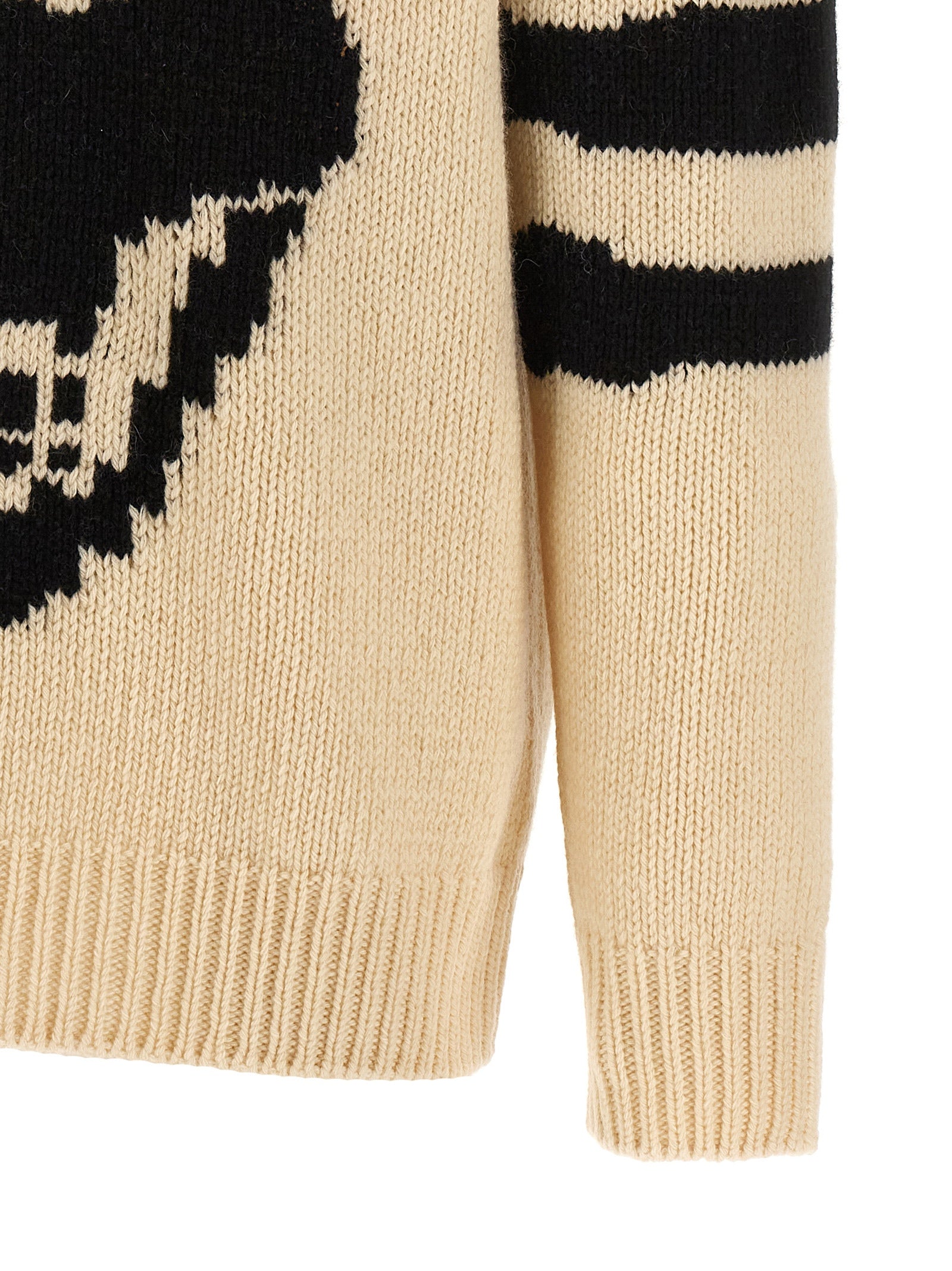 Alexander Mcqueen Contrast Intarsia Sweater