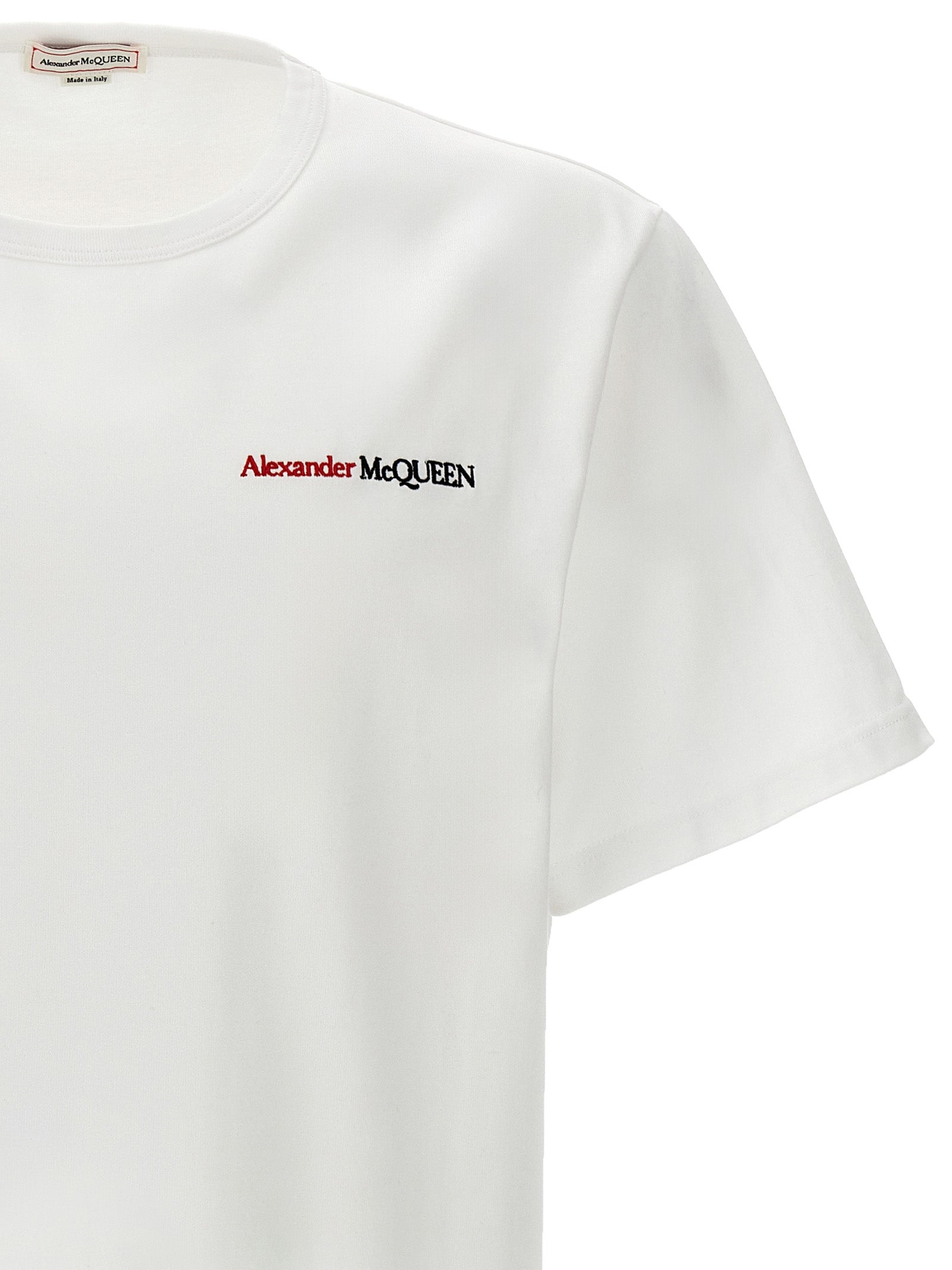 Alexander Mcqueen Logo Embroidery T-Shirt