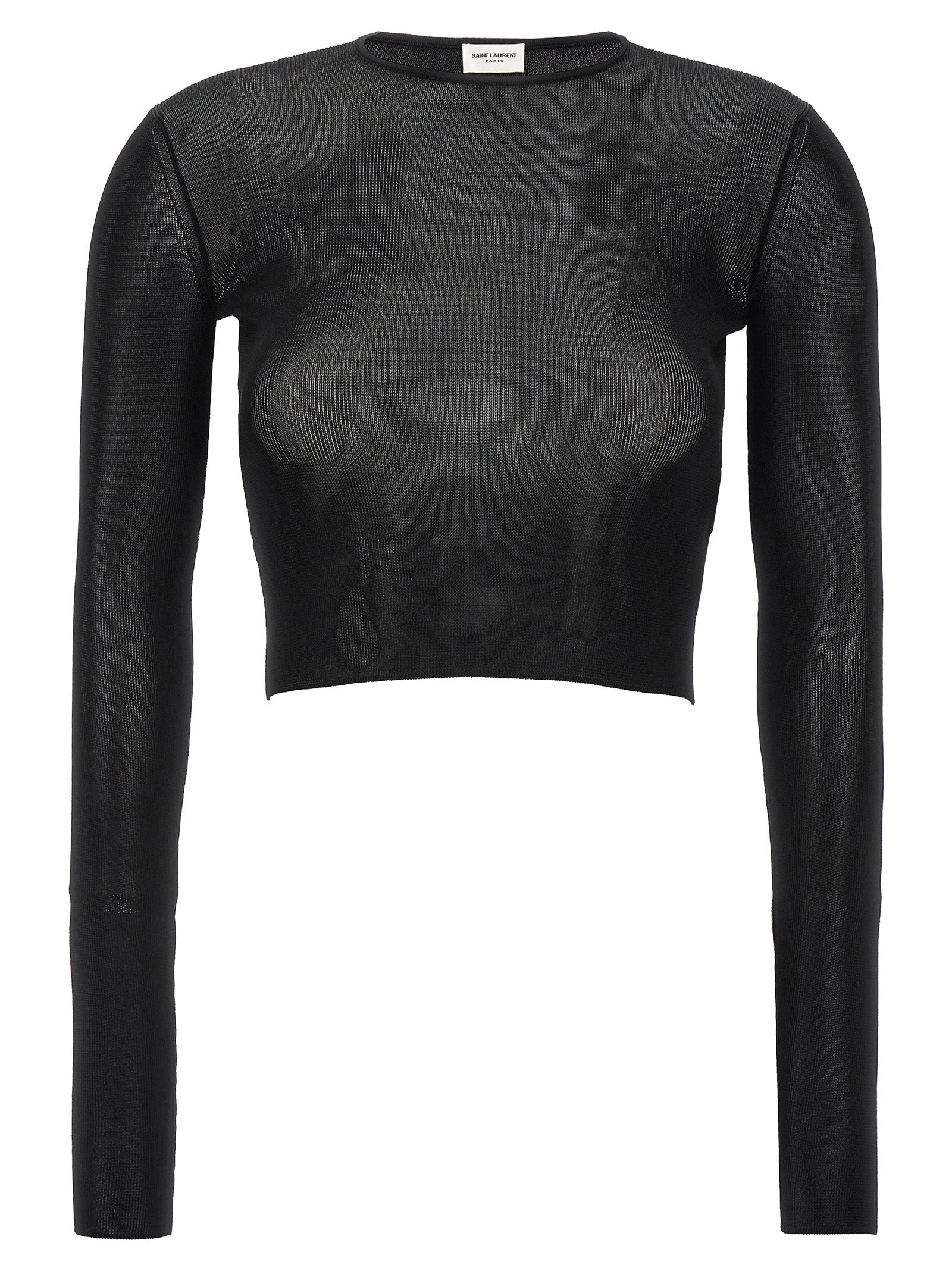 Saint Laurent Viscose Crop Top